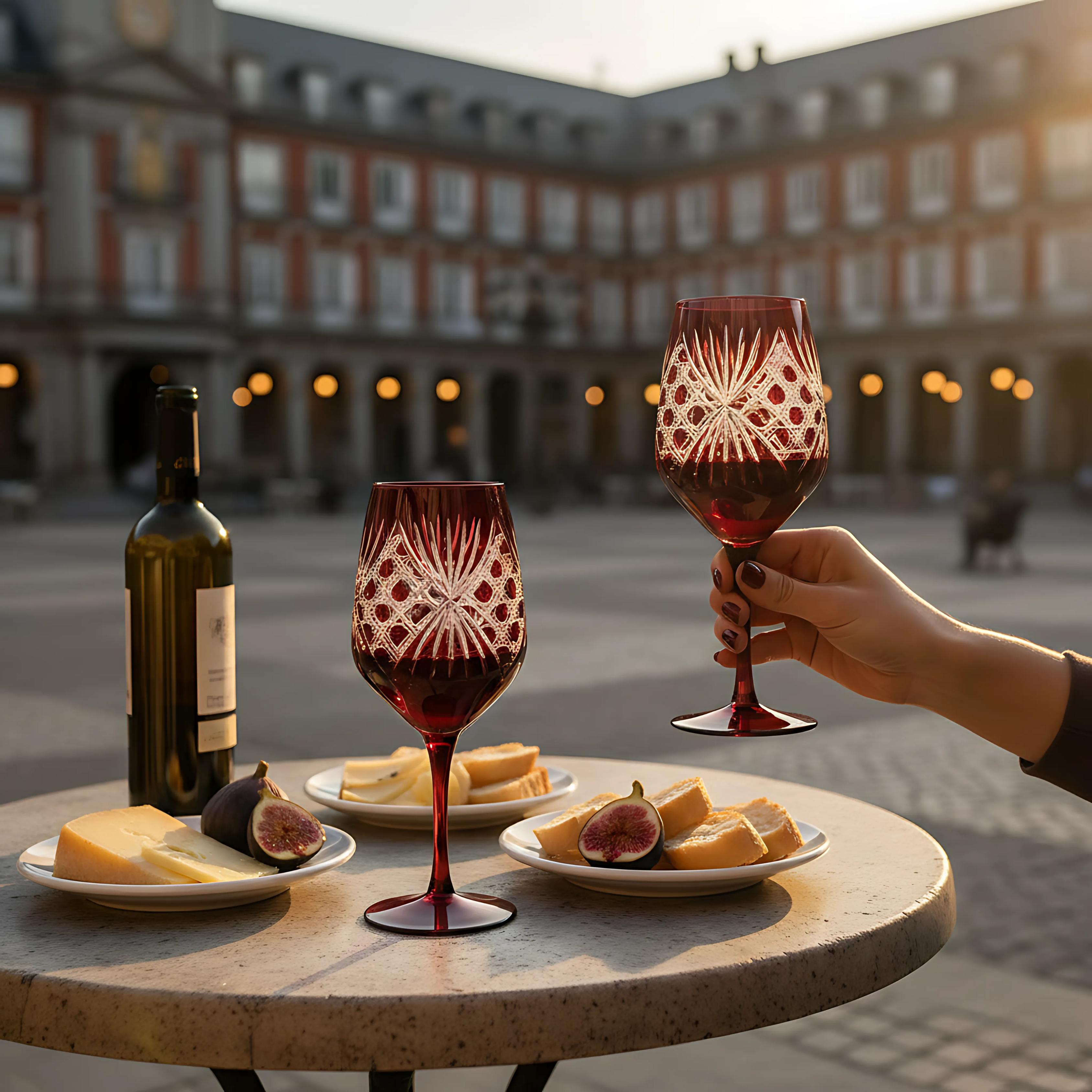 Éclat Wine Glass - Set Of 2 - Margerie Crystal USA