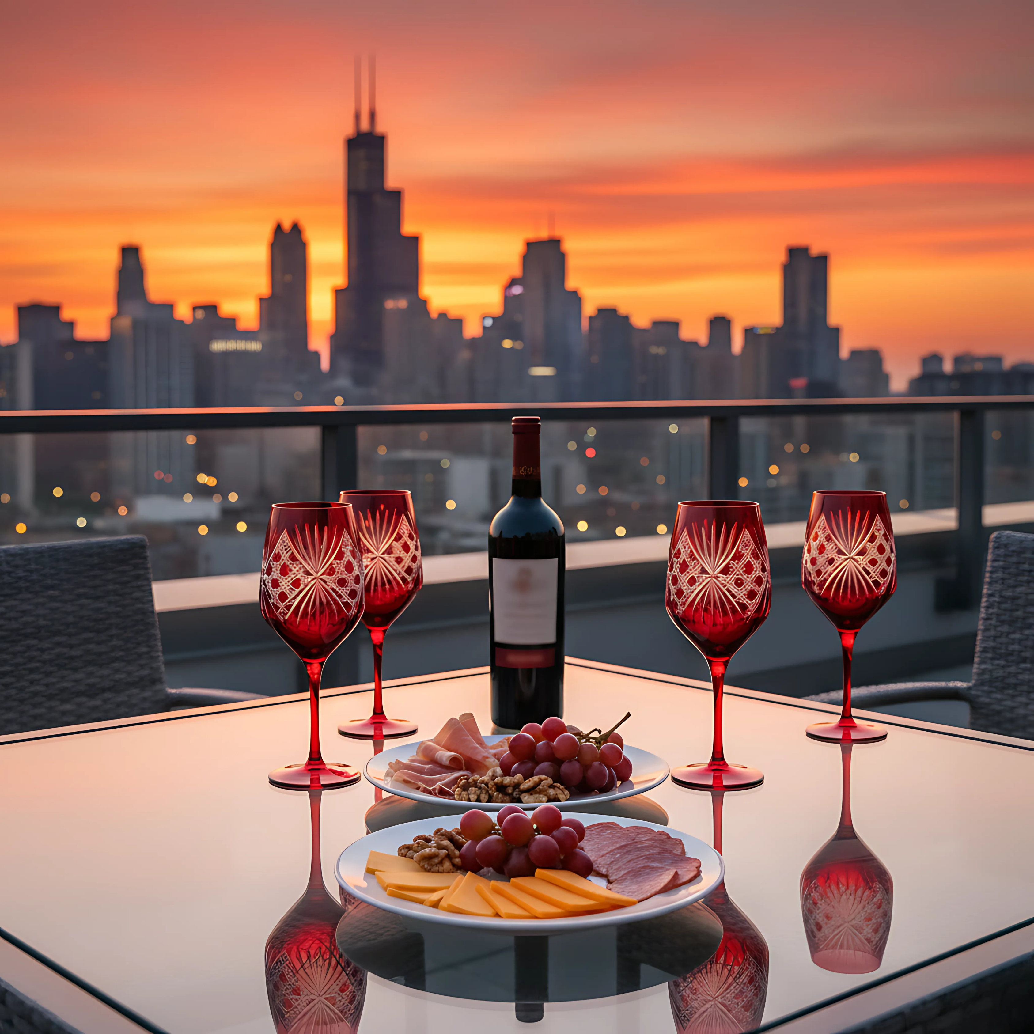 Éclat Wine Glass - Set Of 2 - Margerie Crystal USA