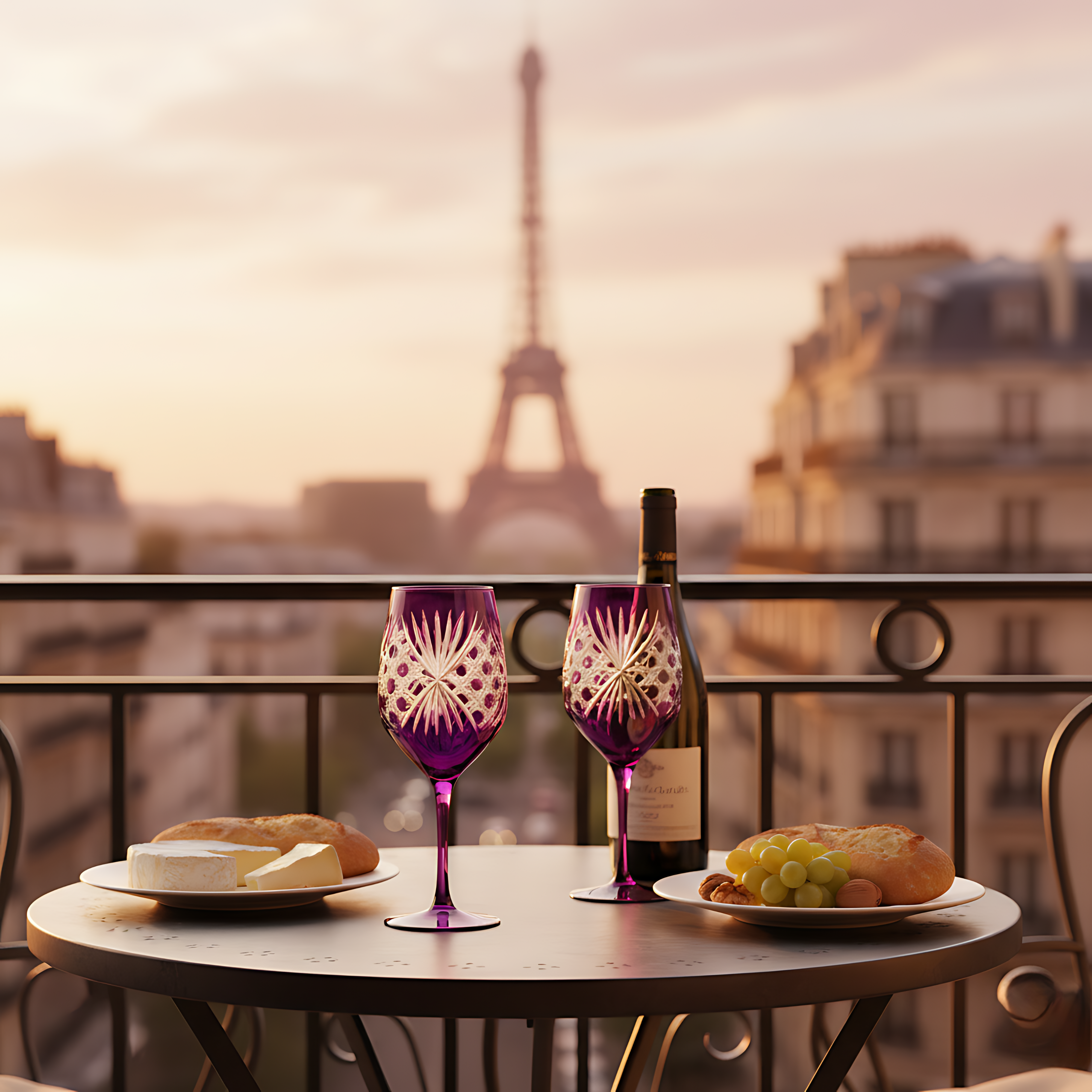 Éclat Wine Glass - Set Of 2 - Margerie Crystal USA