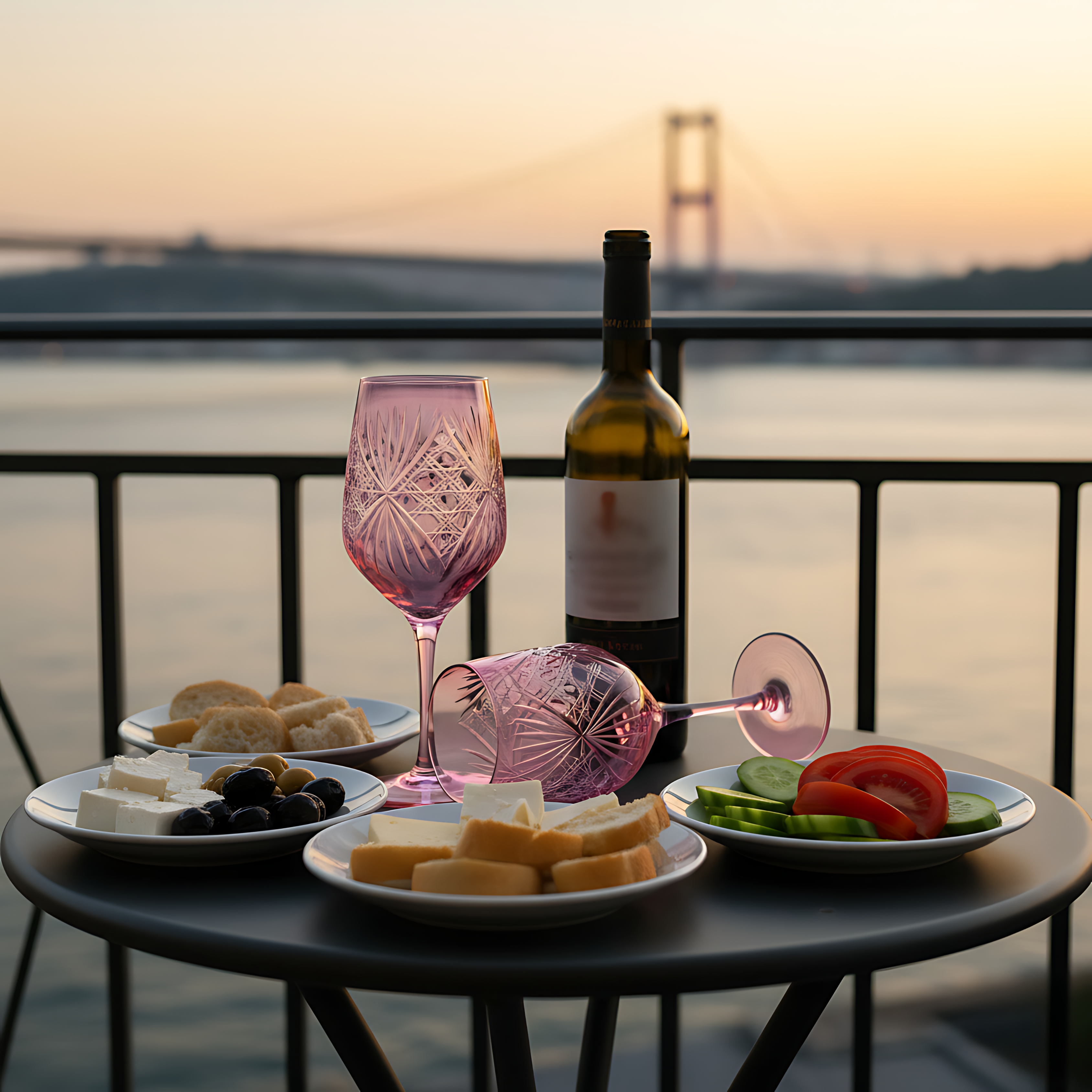 Éclat Wine Glass - Set Of 2 - Margerie Crystal USA