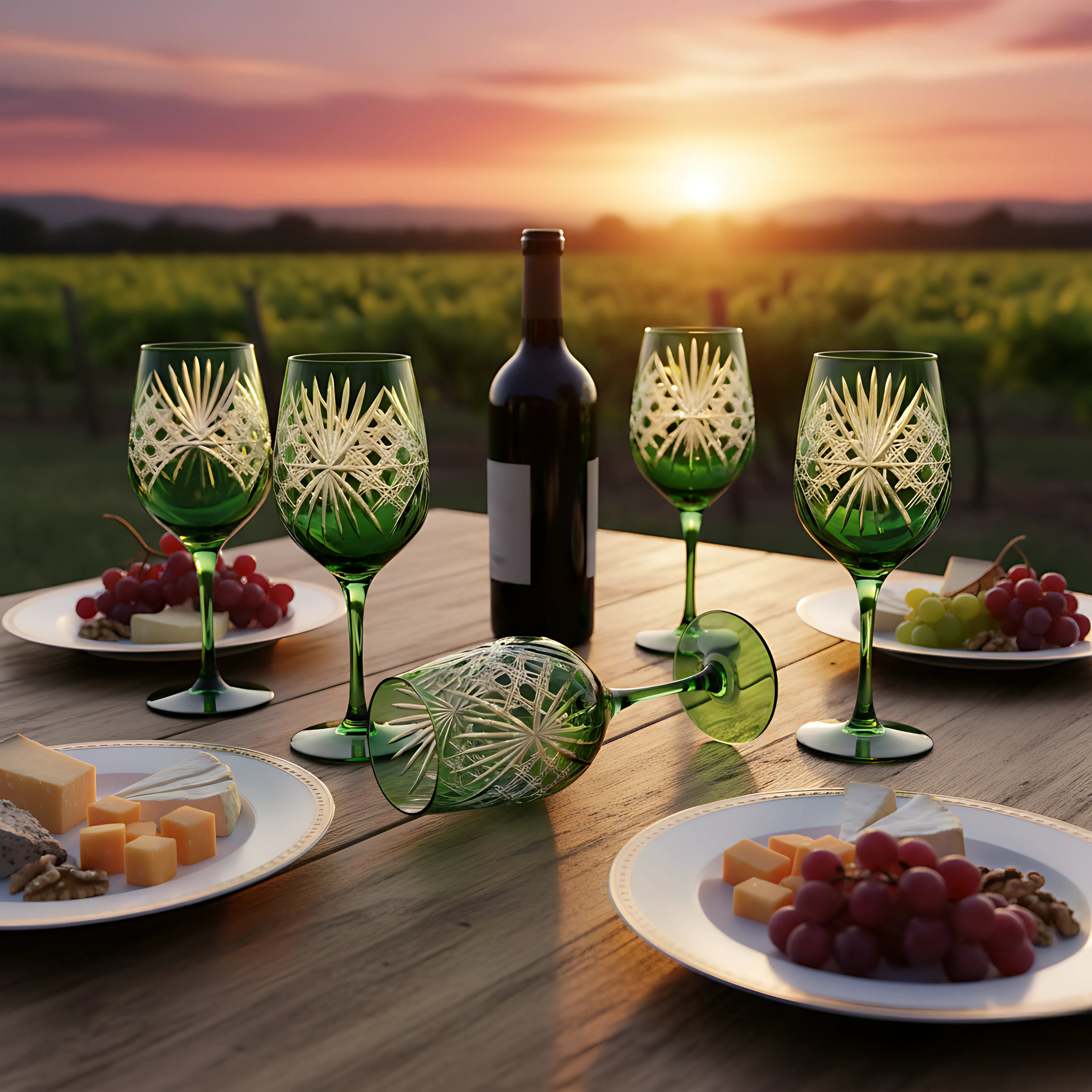 Éclat Wine Glass - Set Of 2 - Margerie Crystal USA