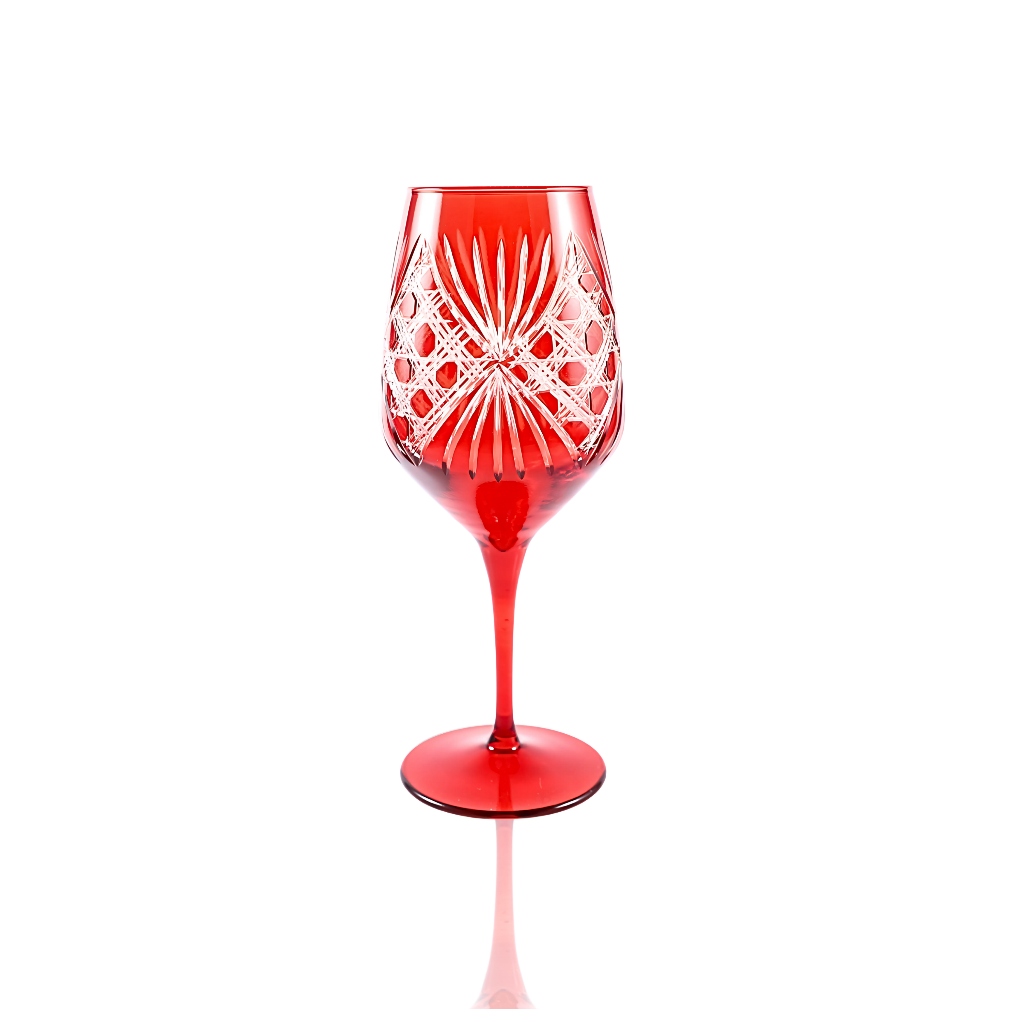 Éclat Wine Glass - Set Of 2 - Margerie Crystal USA