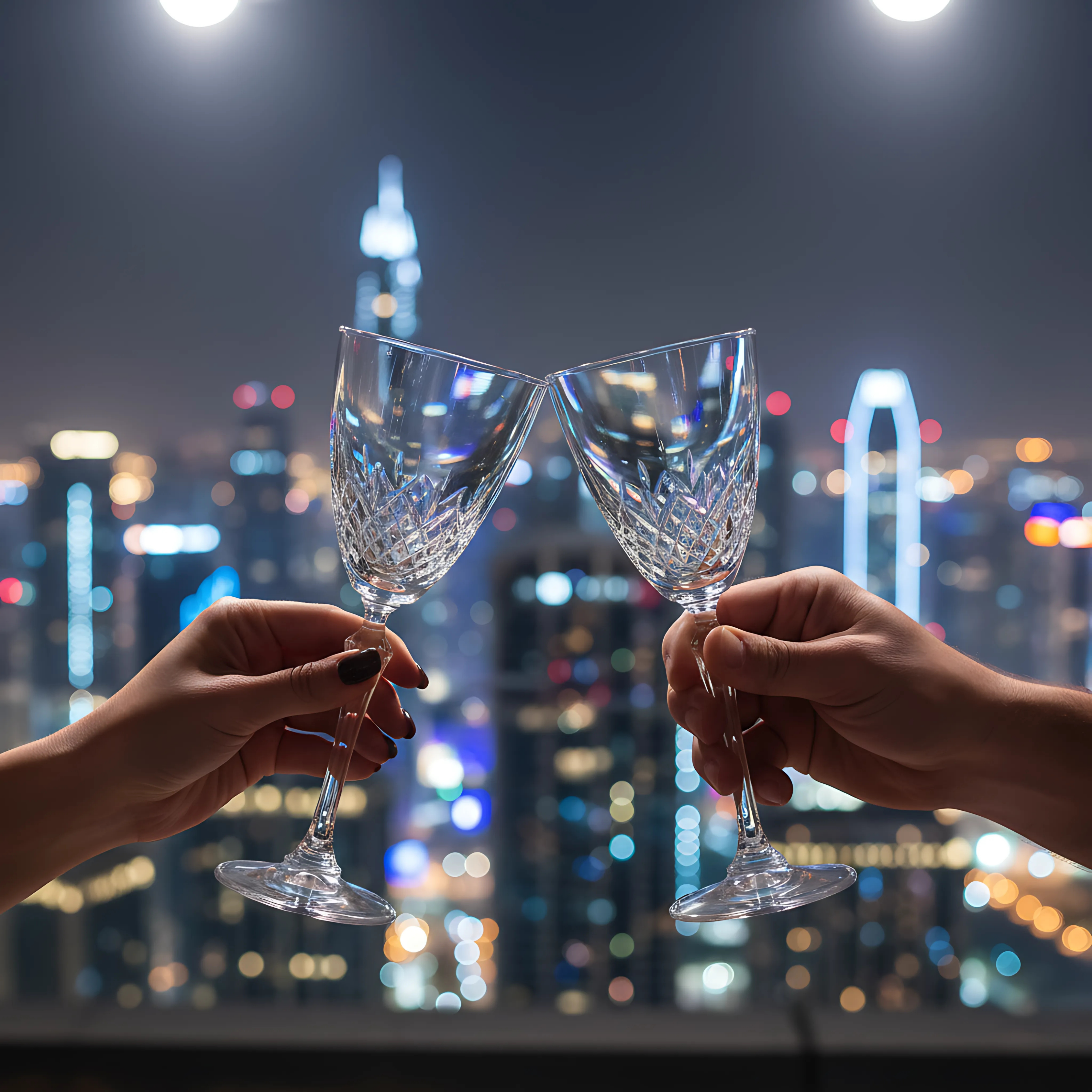 Aria Wine Glass - Set Of 2 - Margerie Crystal USA