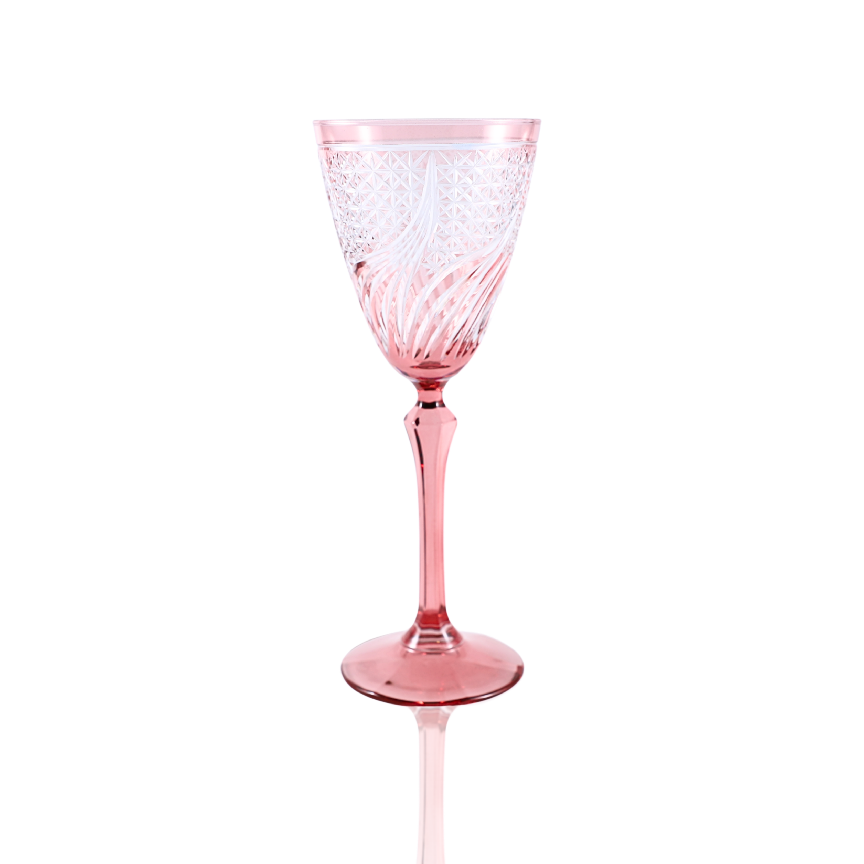Aurora Wine Glass - Set Of 2 - Margerie Crystal USA