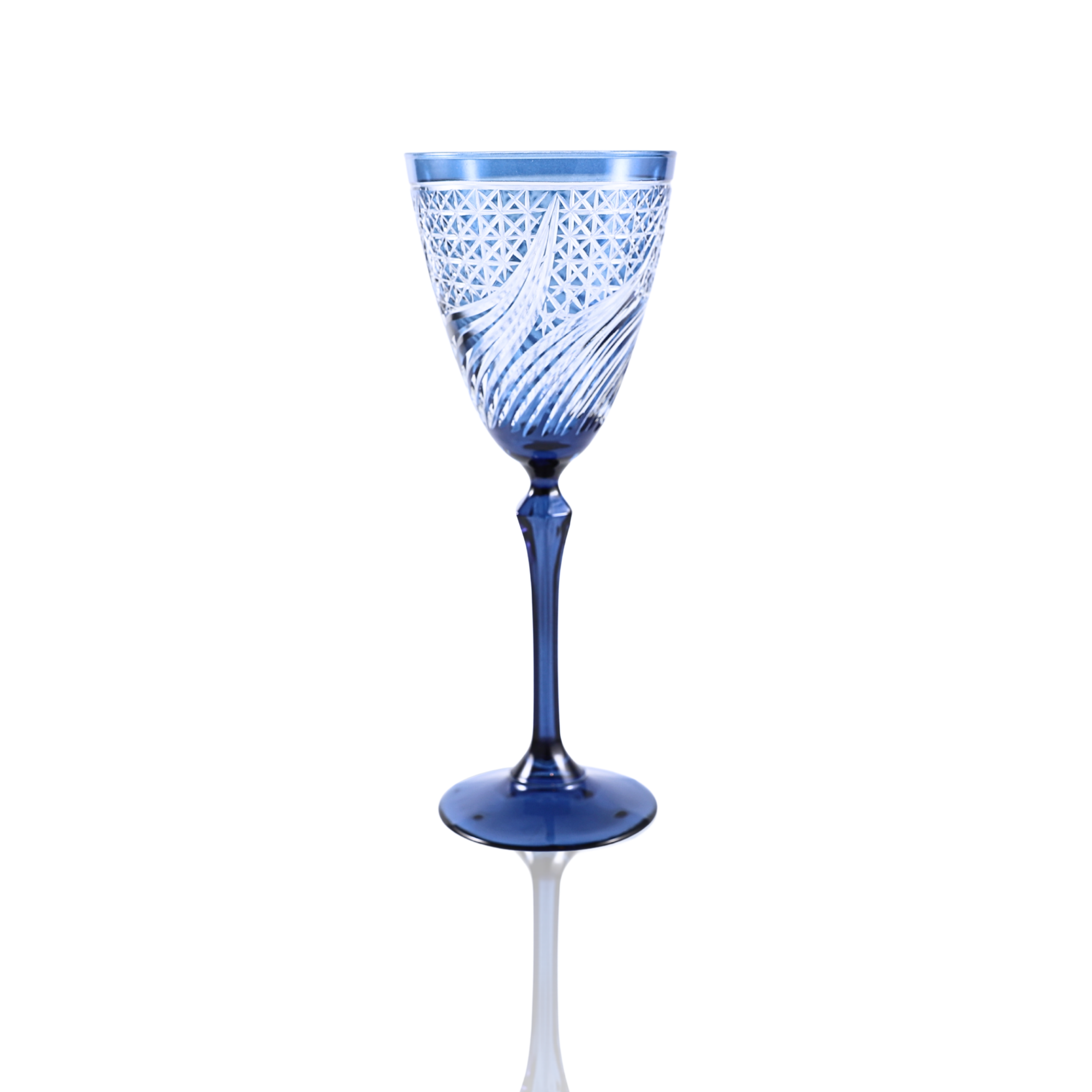 Aurora Wine Glass - Set Of 2 - Margerie Crystal USA