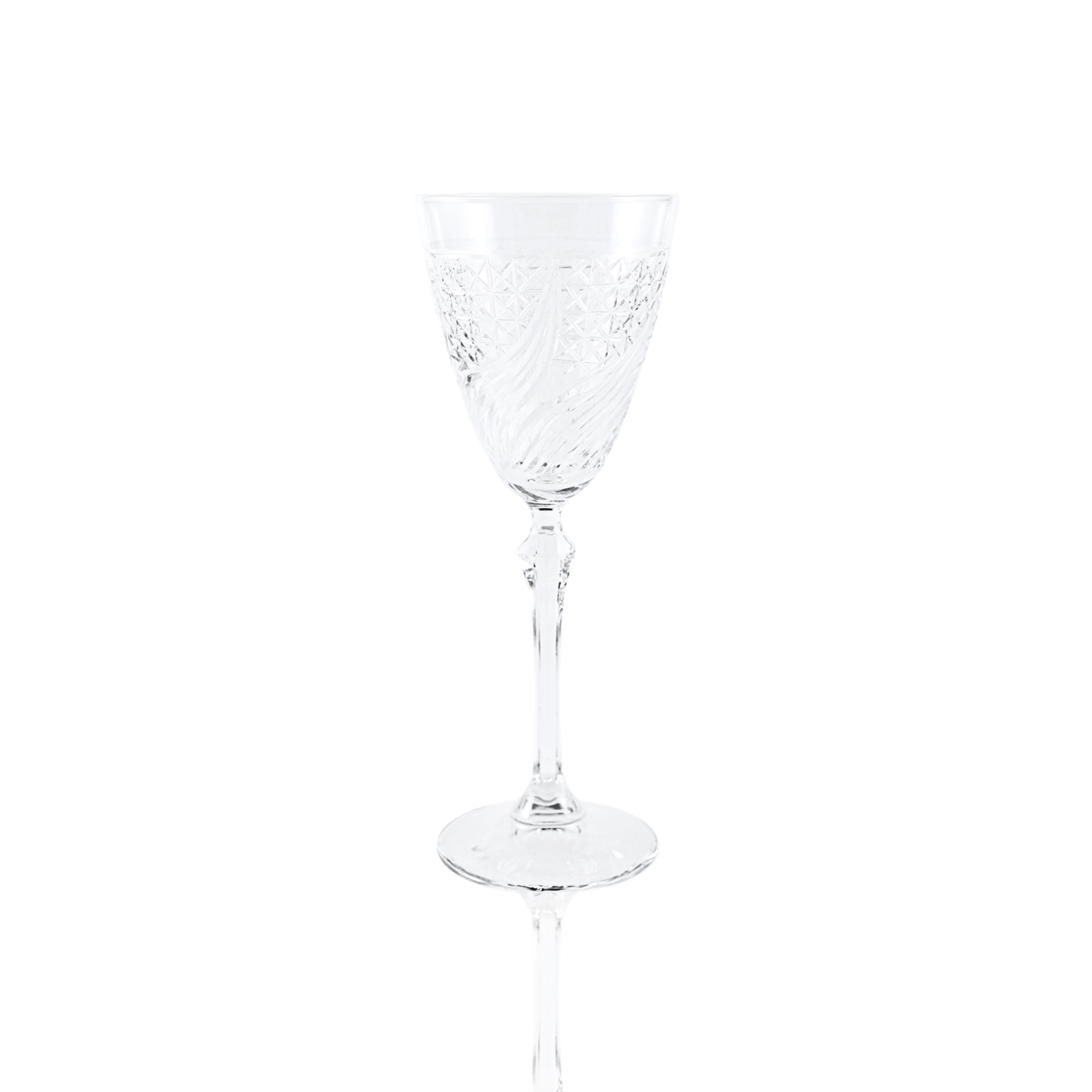 Aurora Wine Glass - Set Of 2 - Margerie Crystal USA