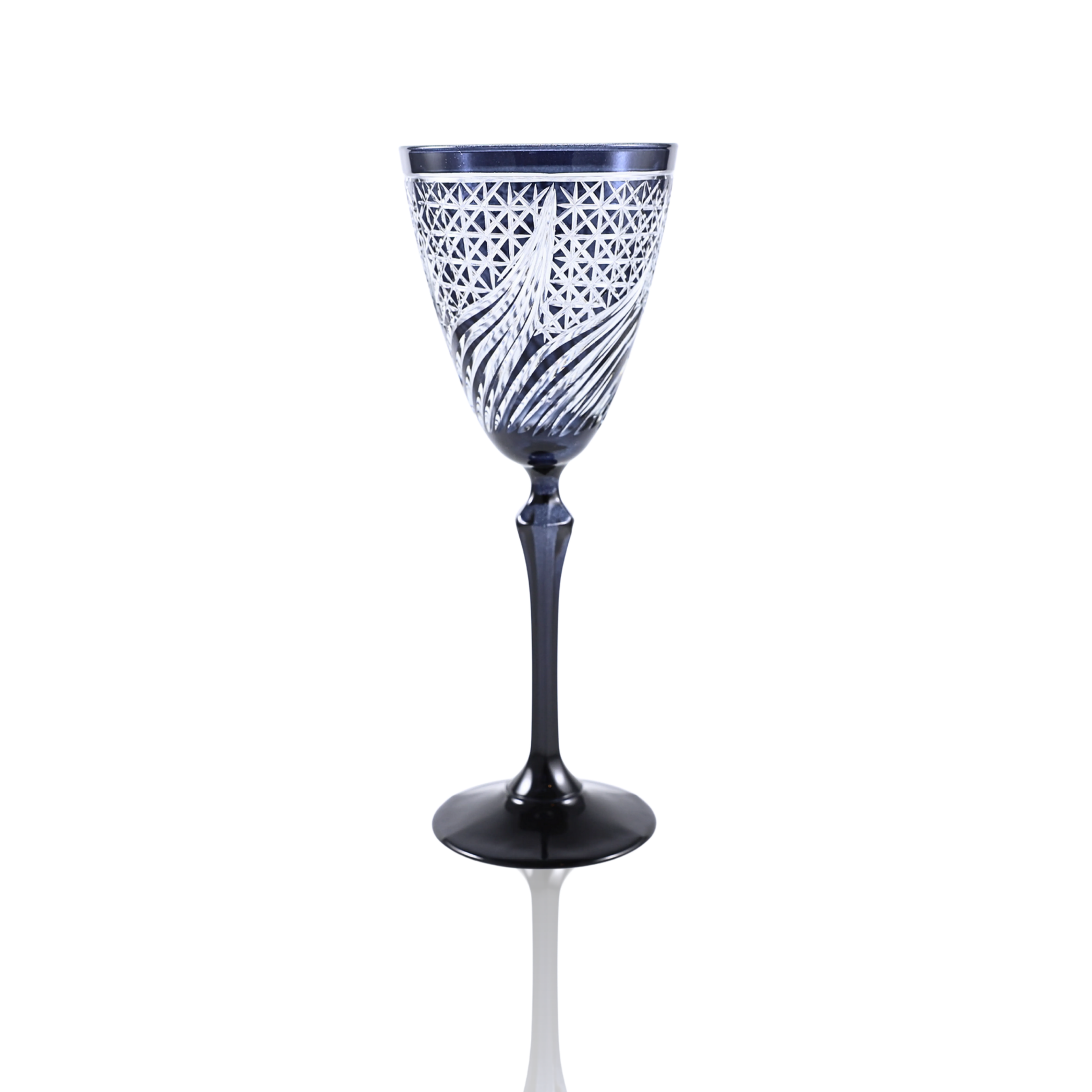 Aurora Wine Glass - Set Of 2 - Margerie Crystal USA