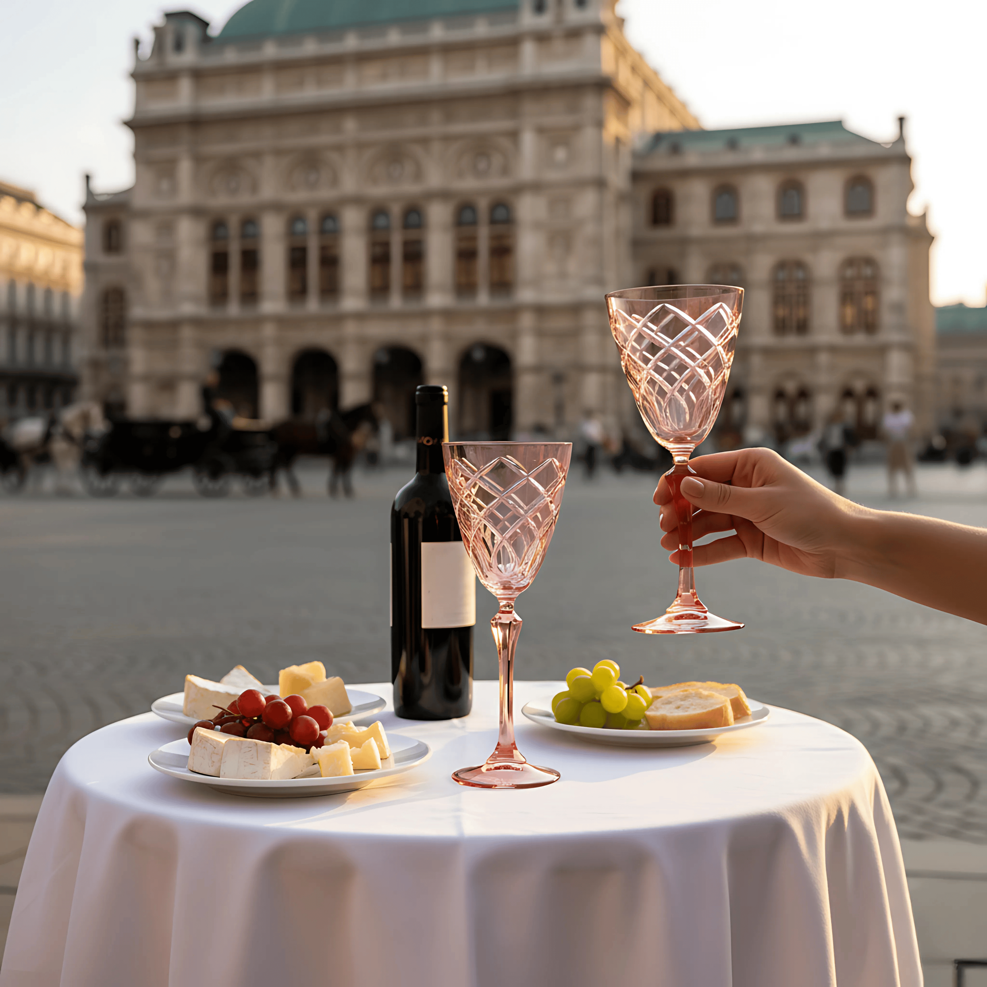 Heritage Wine Glass - Set Of 2 - Margerie Crystal USA