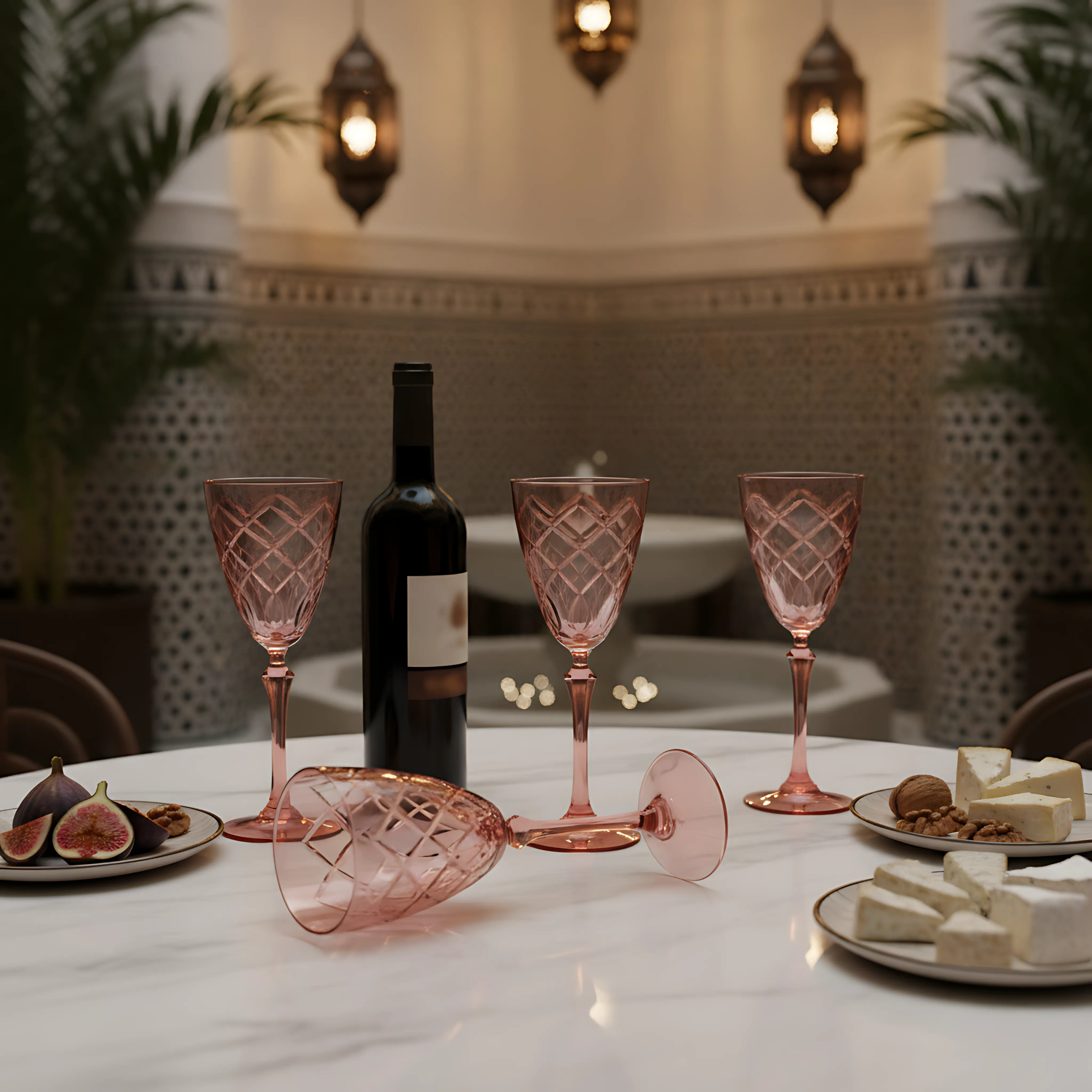 Heritage Wine Glass - Set Of 2 - Margerie Crystal USA