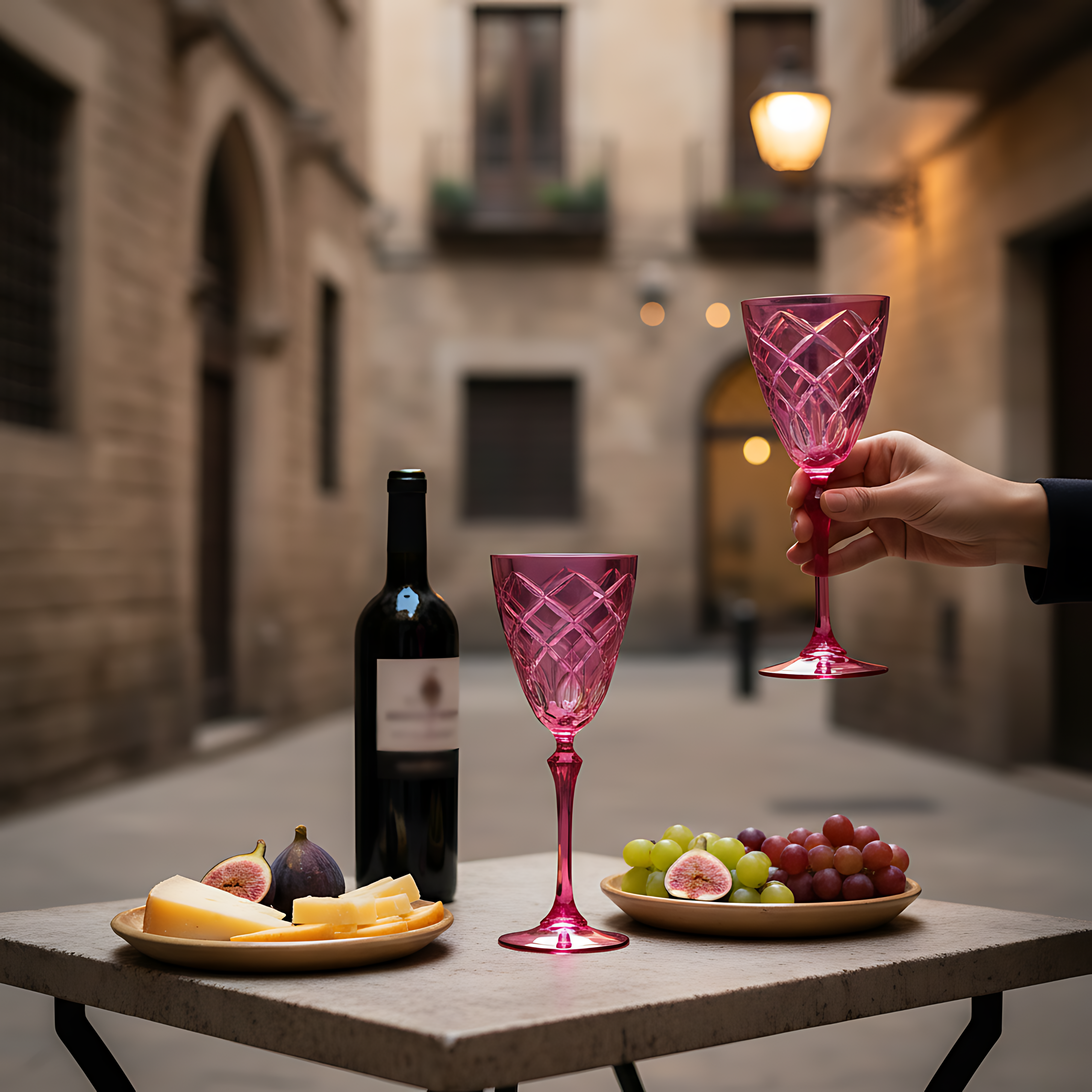 Heritage Wine Glass - Set Of 2 - Margerie Crystal USA