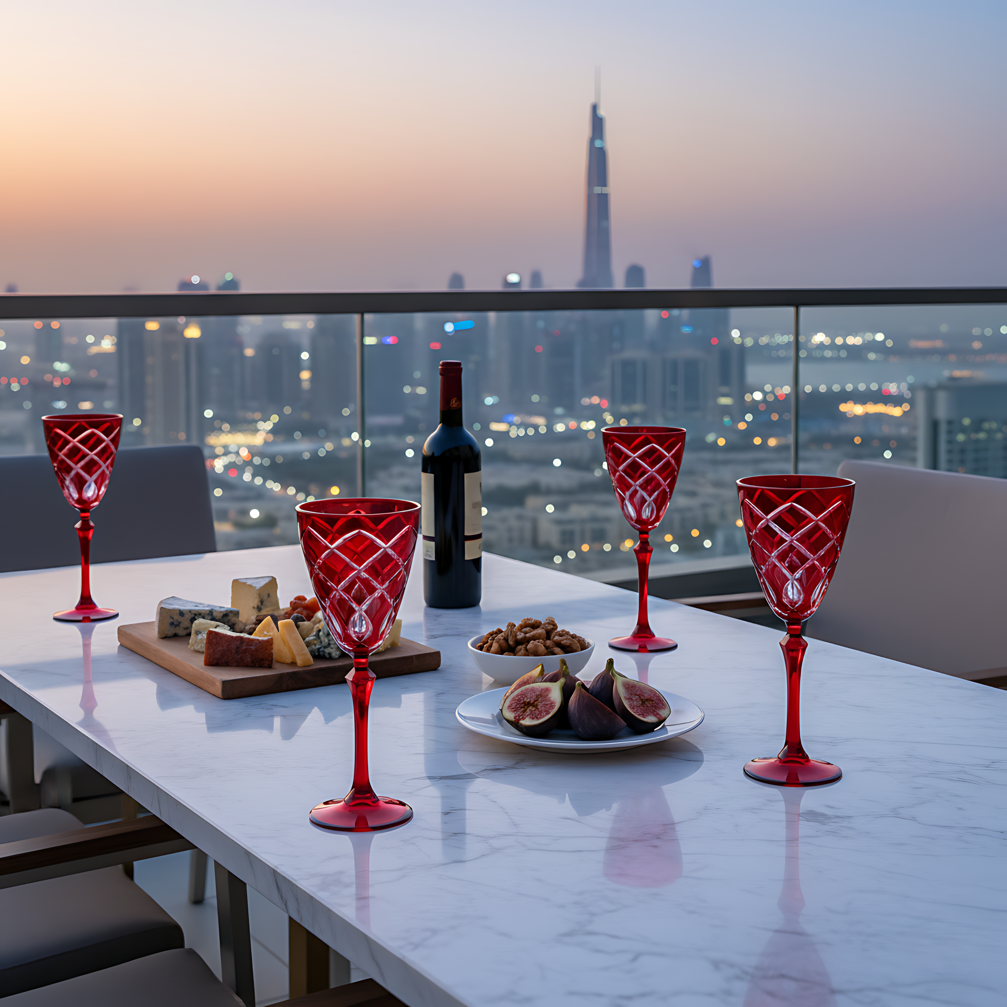 Heritage Wine Glass - Set Of 2 - Margerie Crystal USA