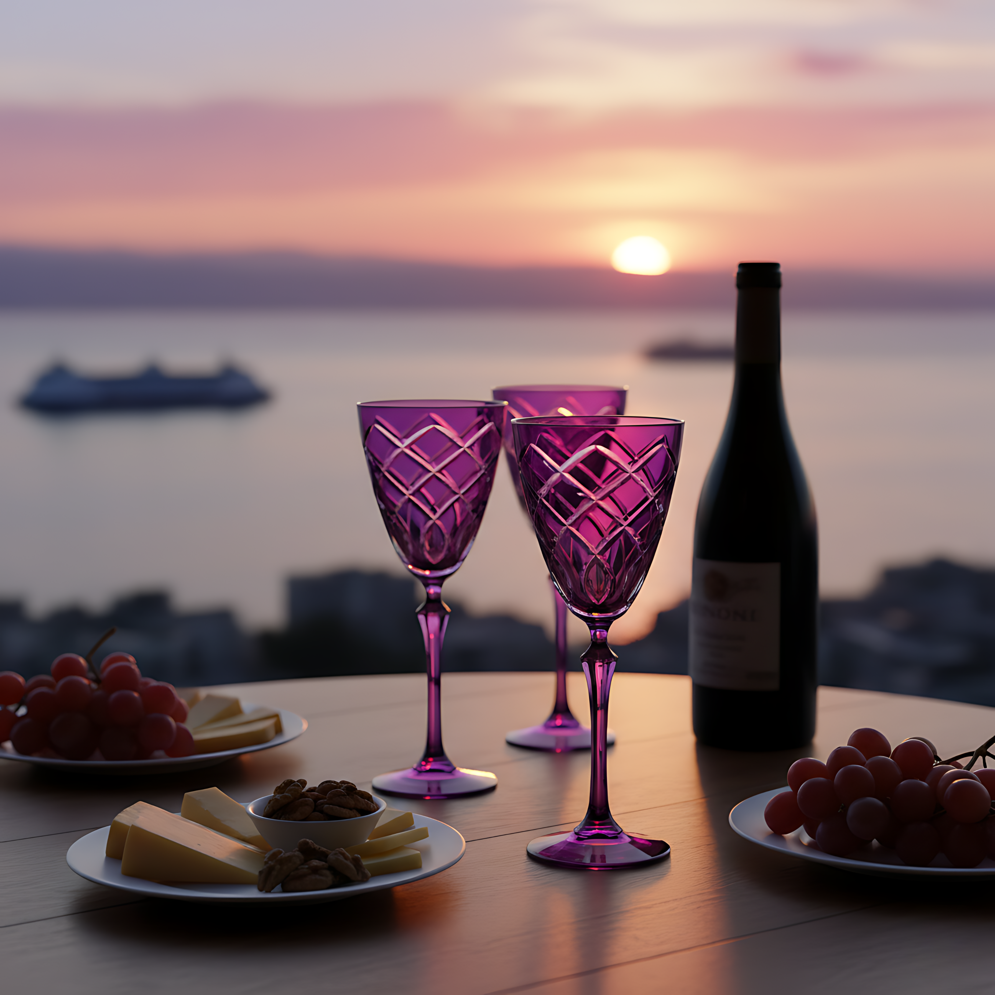 Heritage Wine Glass - Set Of 2 - Margerie Crystal USA