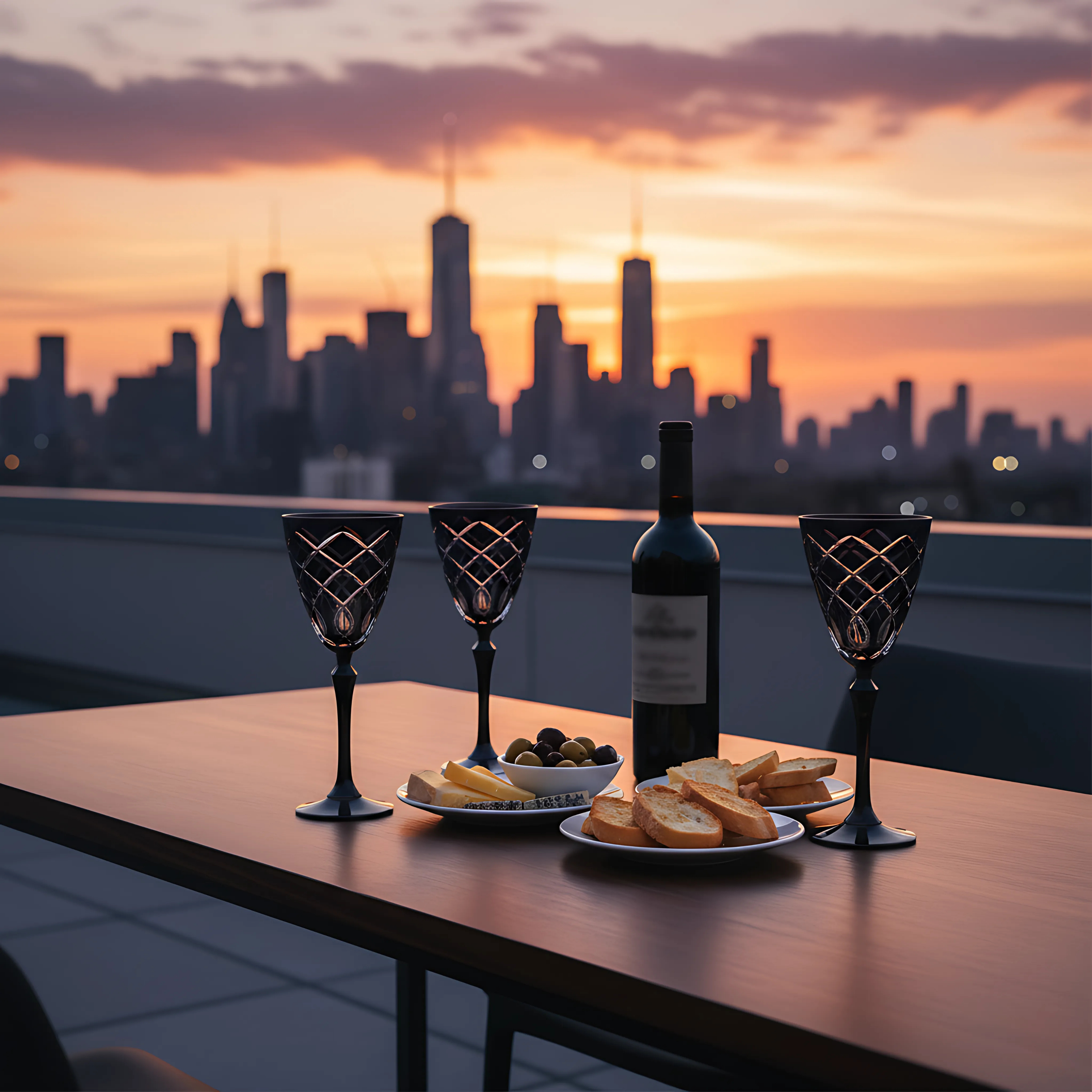 Heritage Wine Glass - Set Of 2 - Margerie Crystal USA