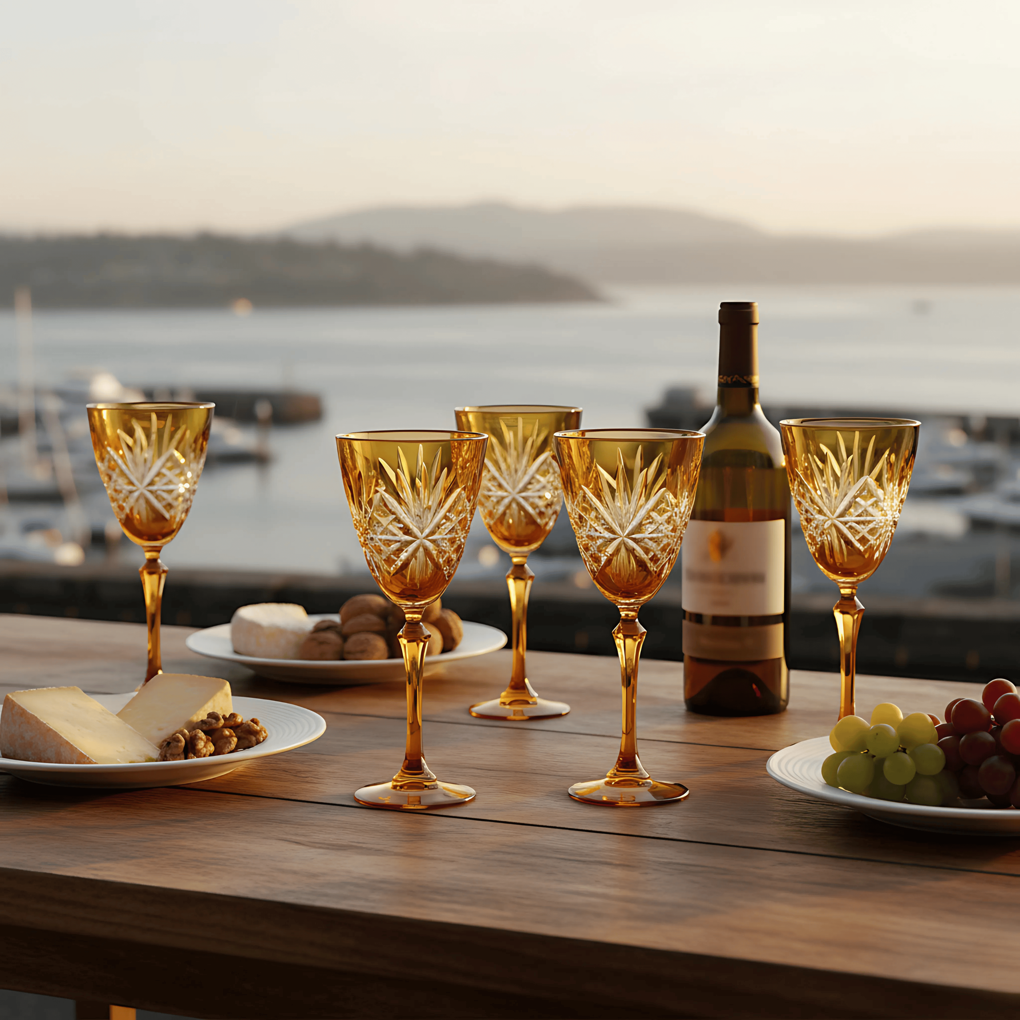 Éclat Wine Glass - Set Of 2 - Margerie Crystal USA