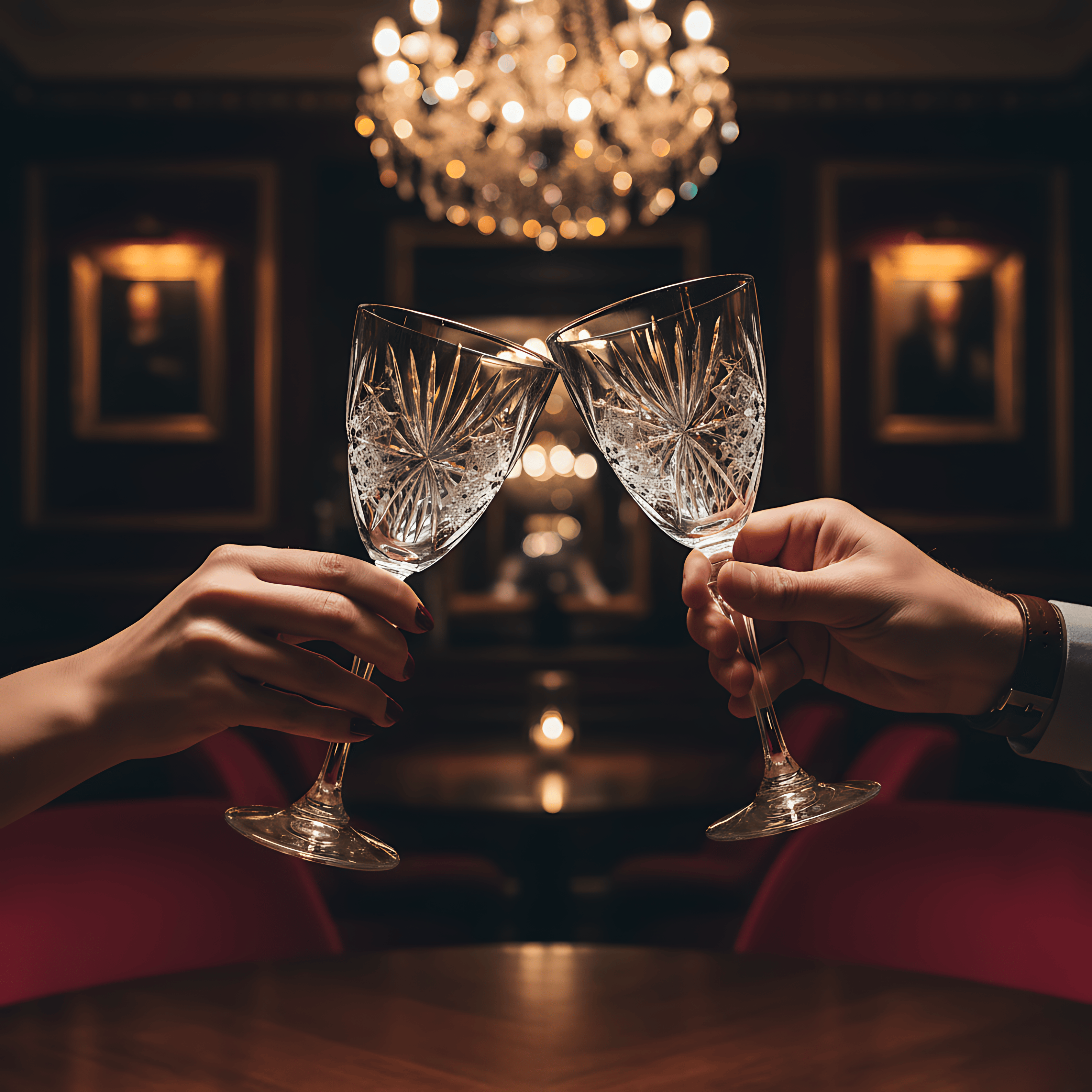 Éclat Wine Glass - Set Of 2 - Margerie Crystal USA