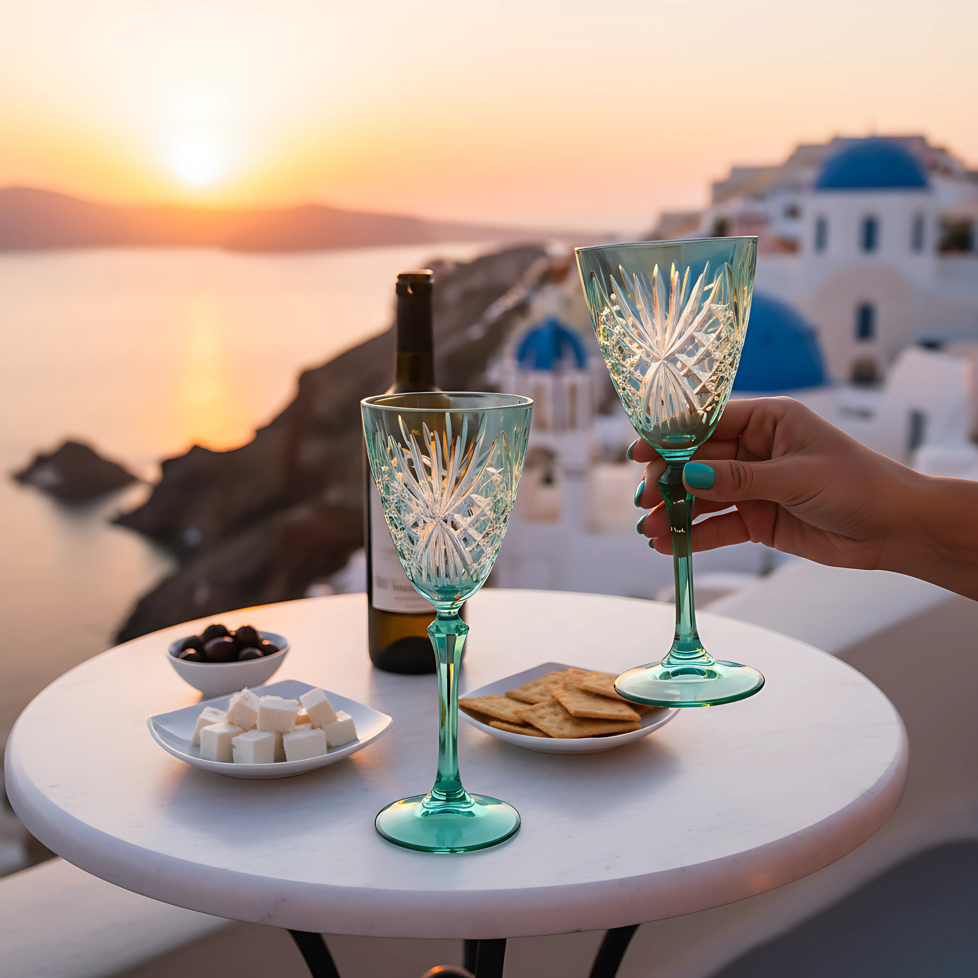 Éclat Wine Glass - Set Of 2 - Margerie Crystal USA