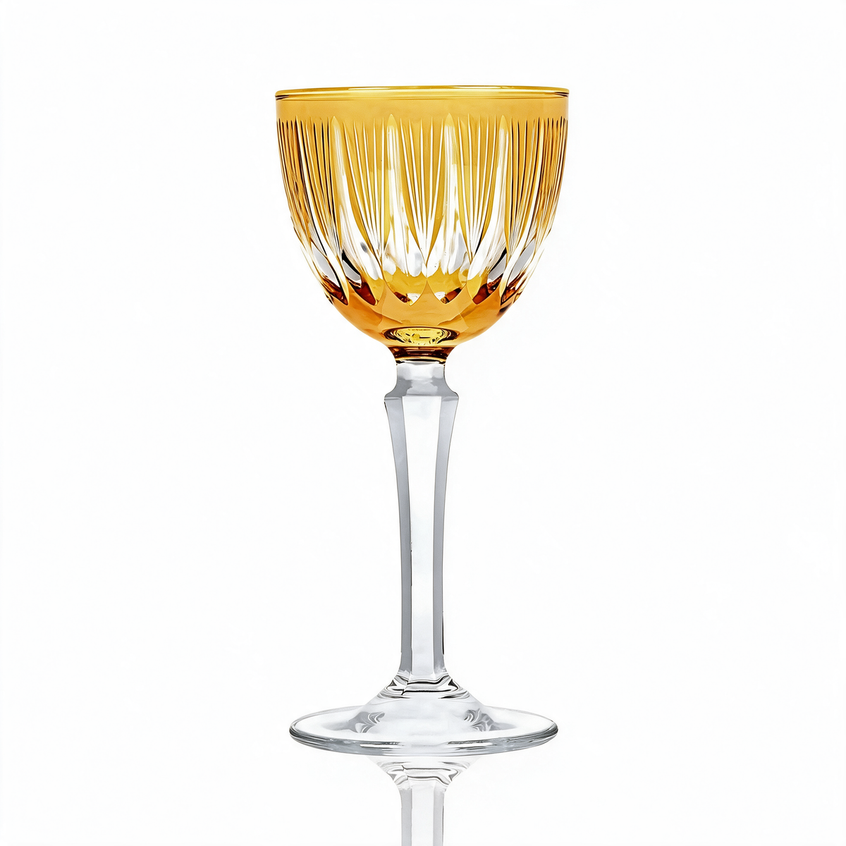 Grape Vintage Cut Crystal Cocktail Glass - Margerie Crystal USA