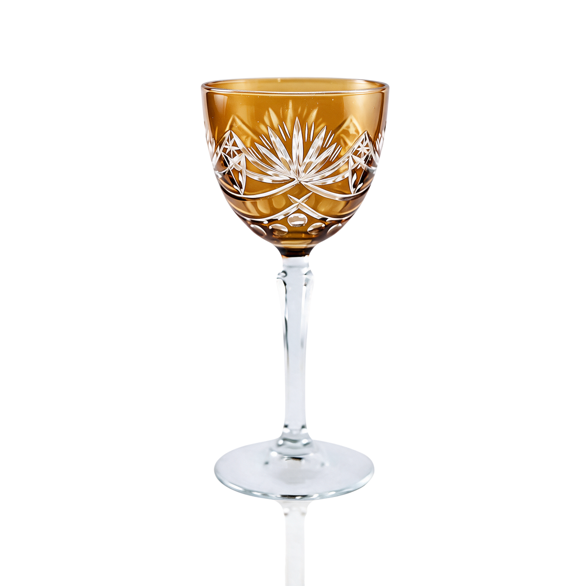 Vintage Cut Crystal Cocktail Glass - Margerie Crystal USA