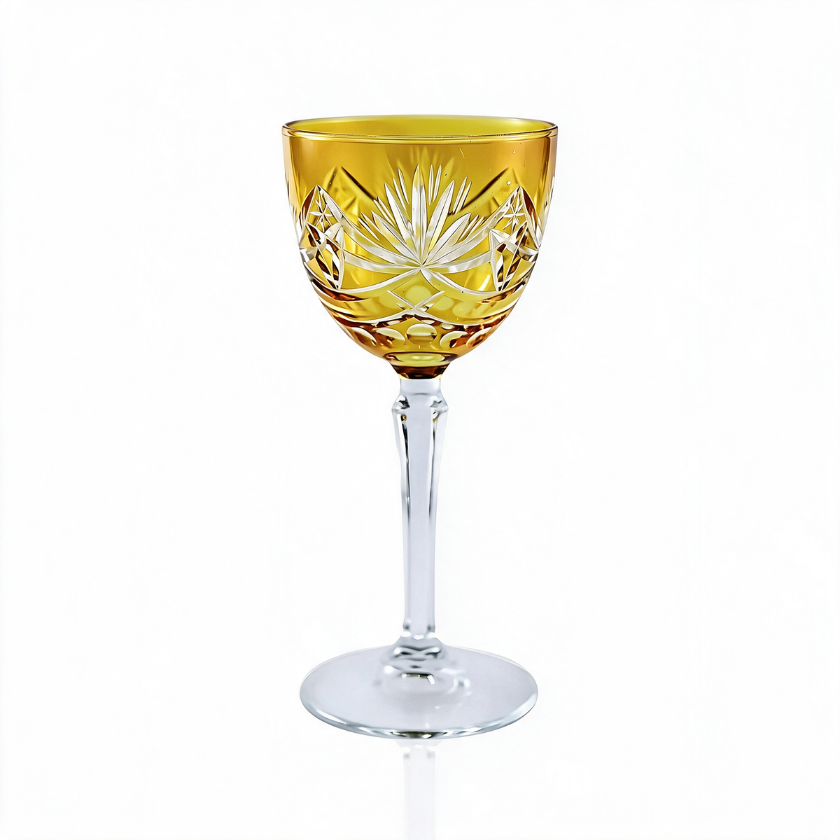 Vintage Cut Crystal Cocktail Glass - Margerie Crystal USA