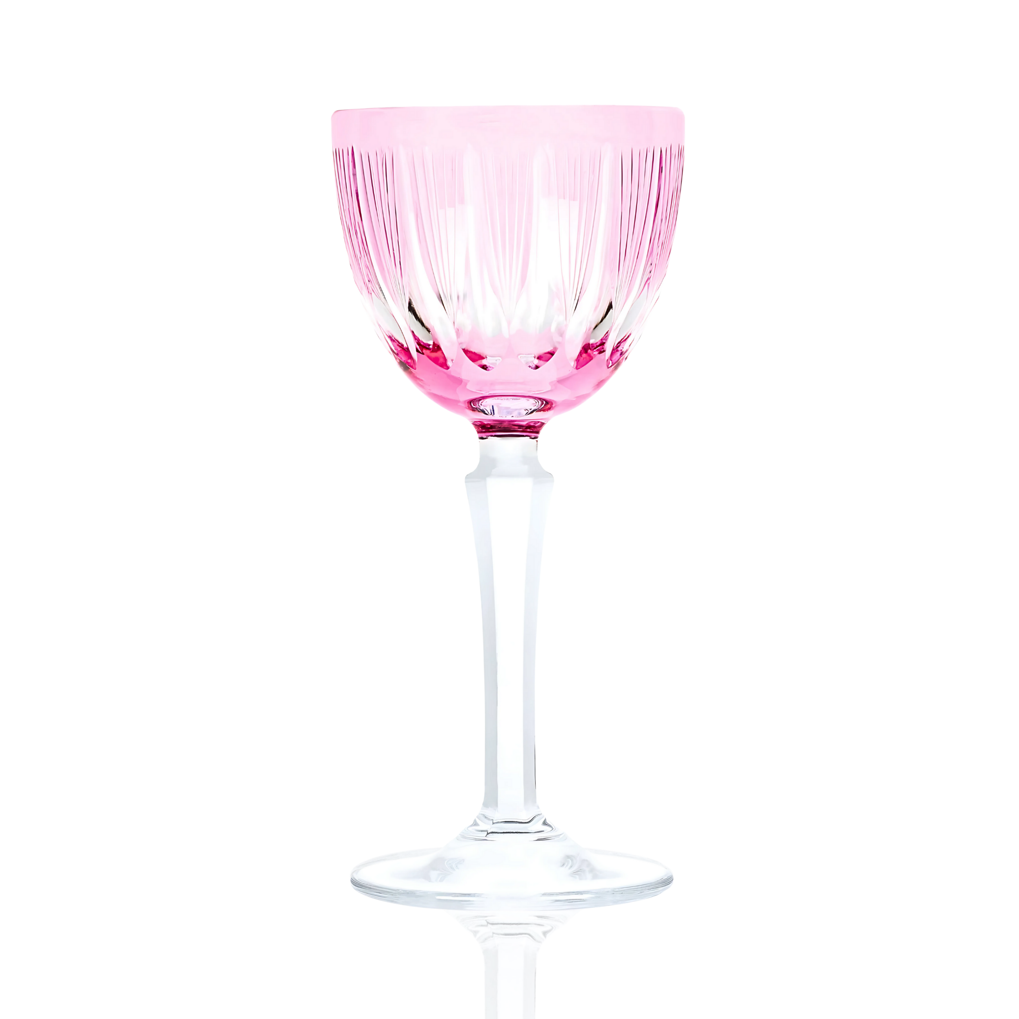 Grape Vintage Cut Crystal Cocktail Glasses - Set Of 2 - Margerie Crystal USA