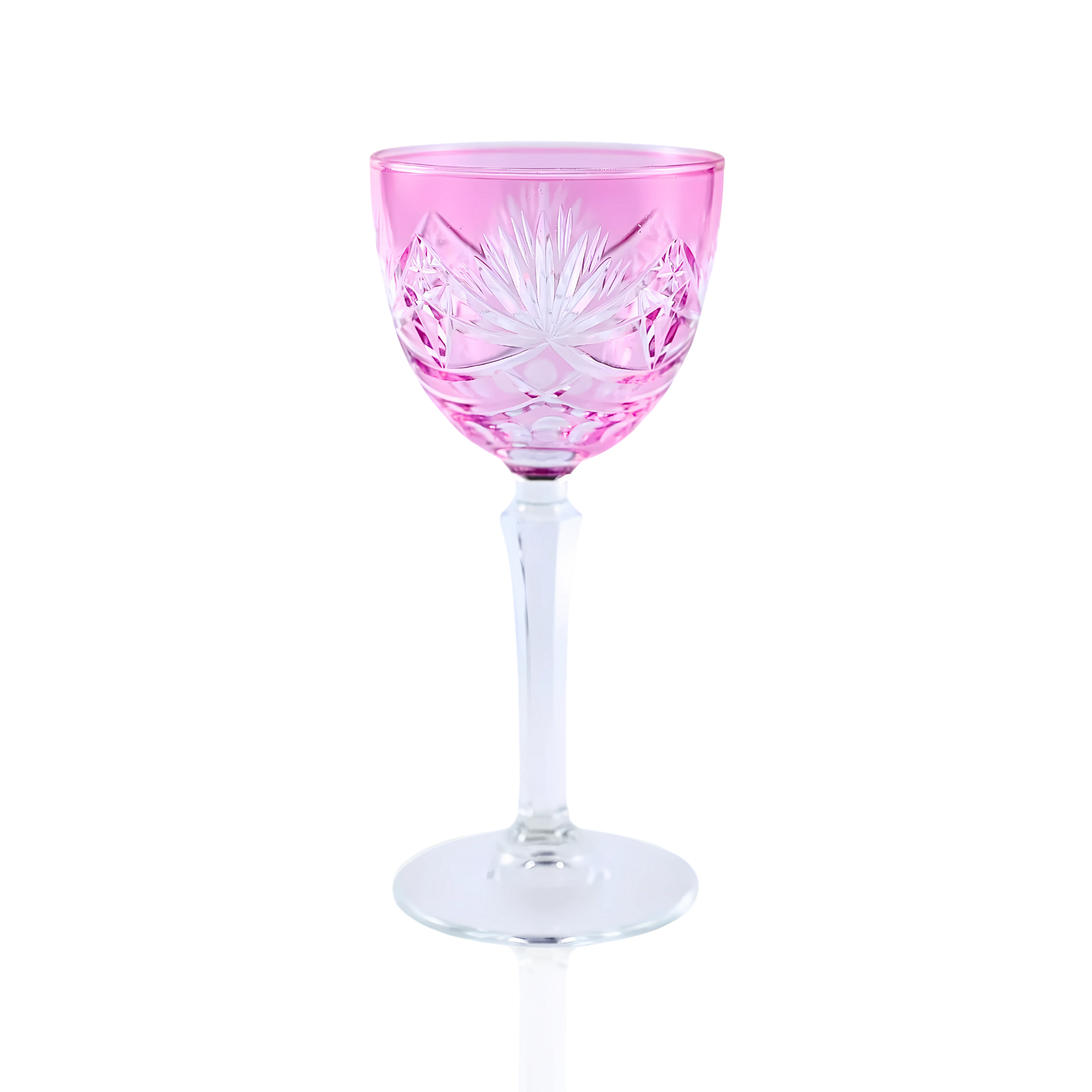 Vintage Cut Crystal Cocktail Glasses - Set Of 2 - Margerie Crystal USA