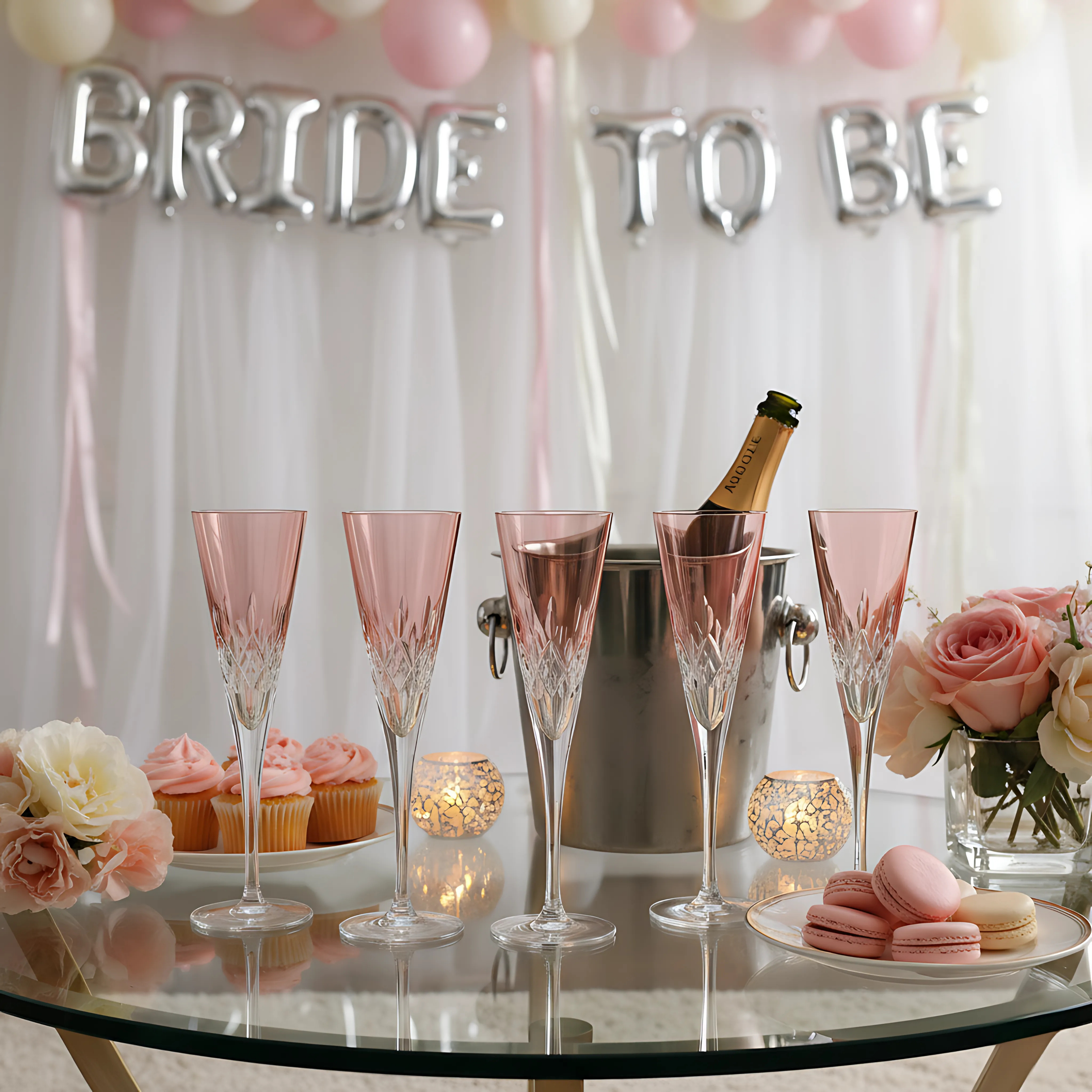 Aria Champagne Flute - Set Of 2 - Margerie Crystal USA