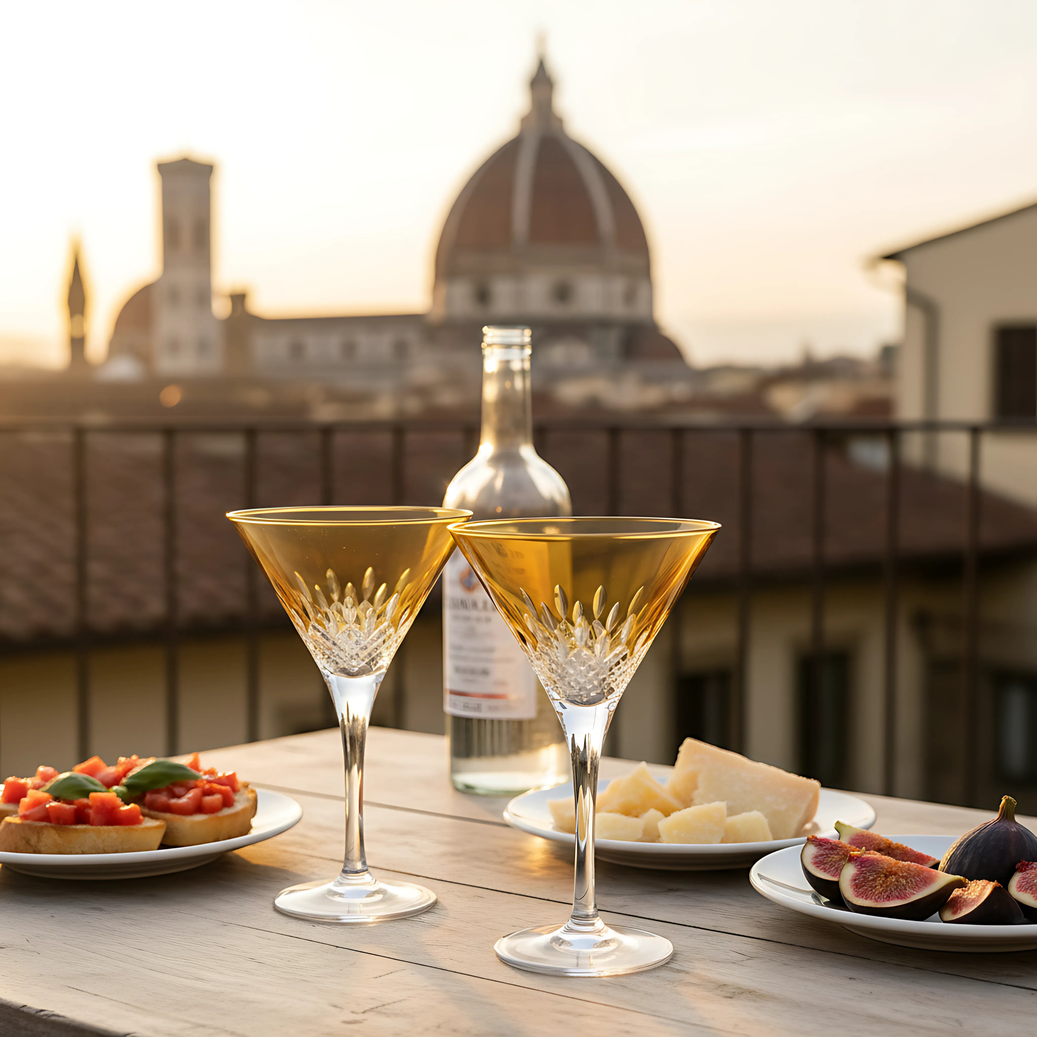 Aria Martini Glass - Set Of 2 - Margerie Crystal USA