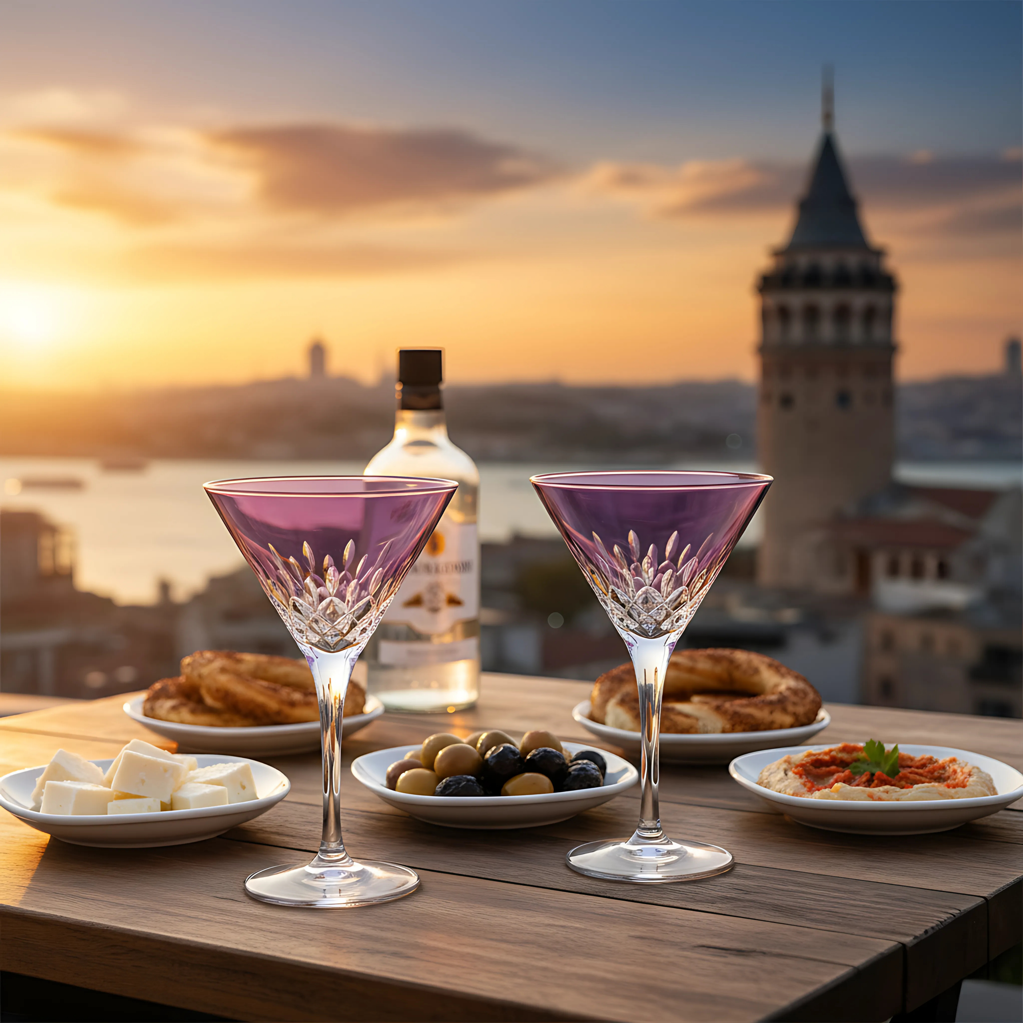 Aria Martini Glass - Set Of 2 - Margerie Crystal USA