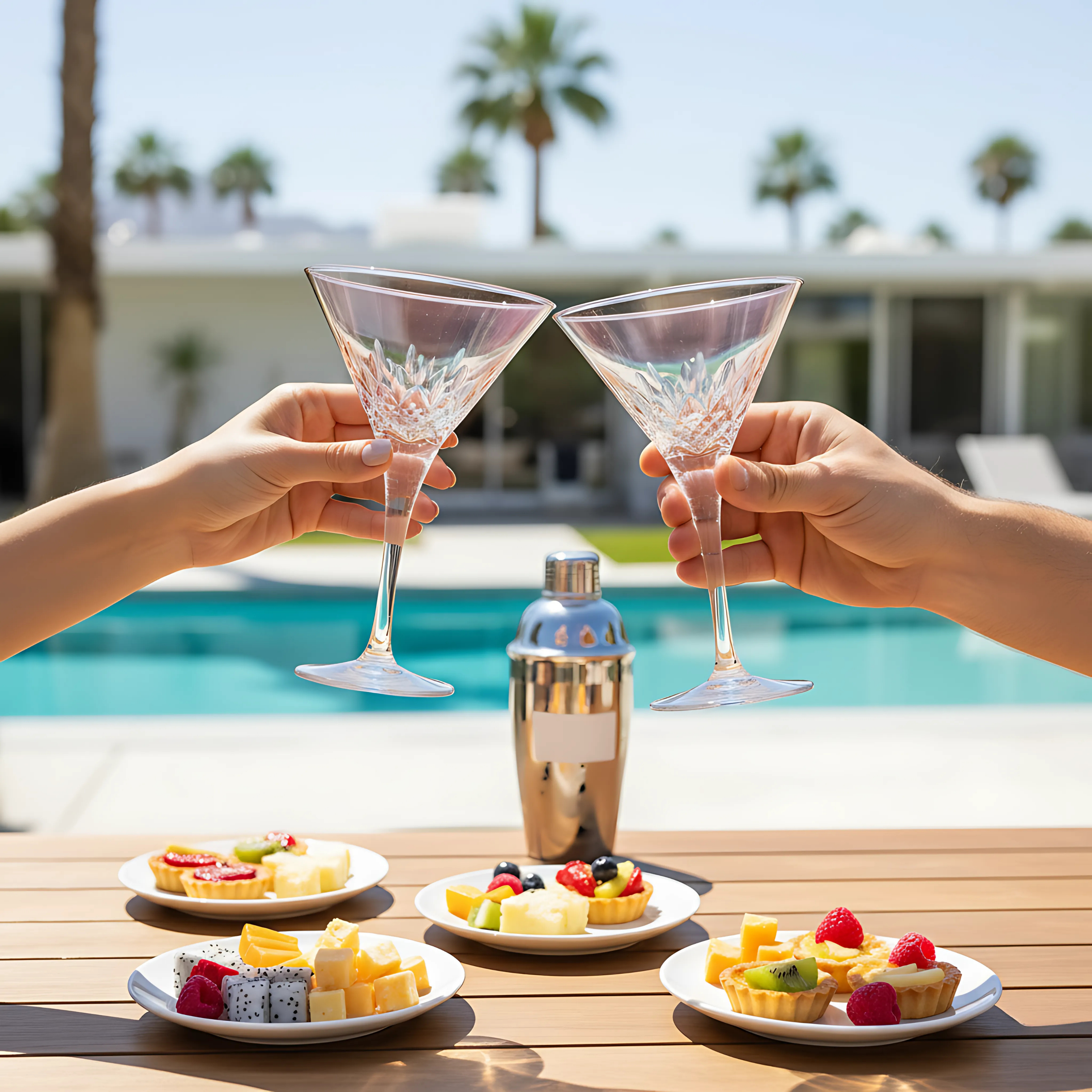 Aria Martini Glass - Set Of 2 - Margerie Crystal USA