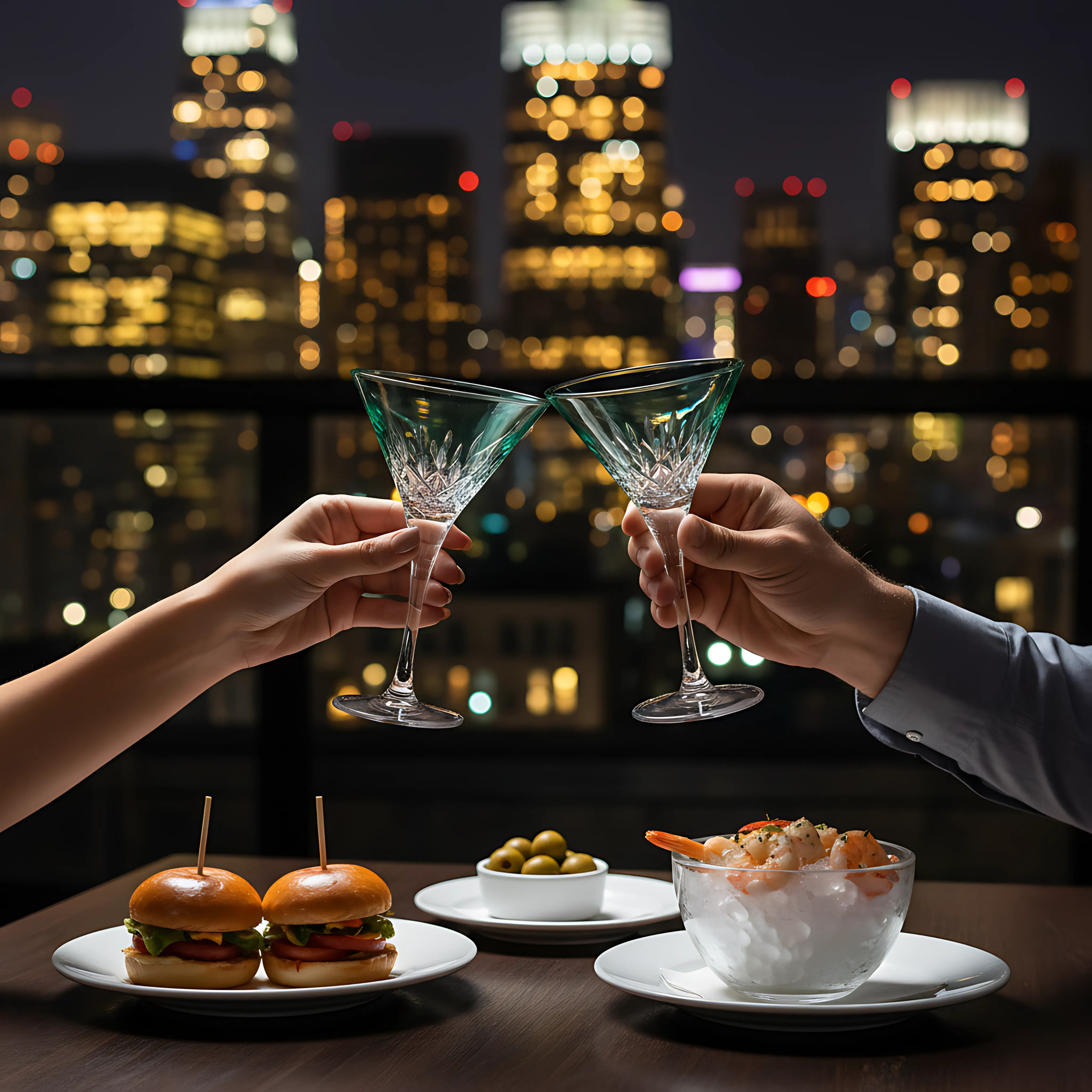 Aria Martini Glass - Set Of 2 - Margerie Crystal USA