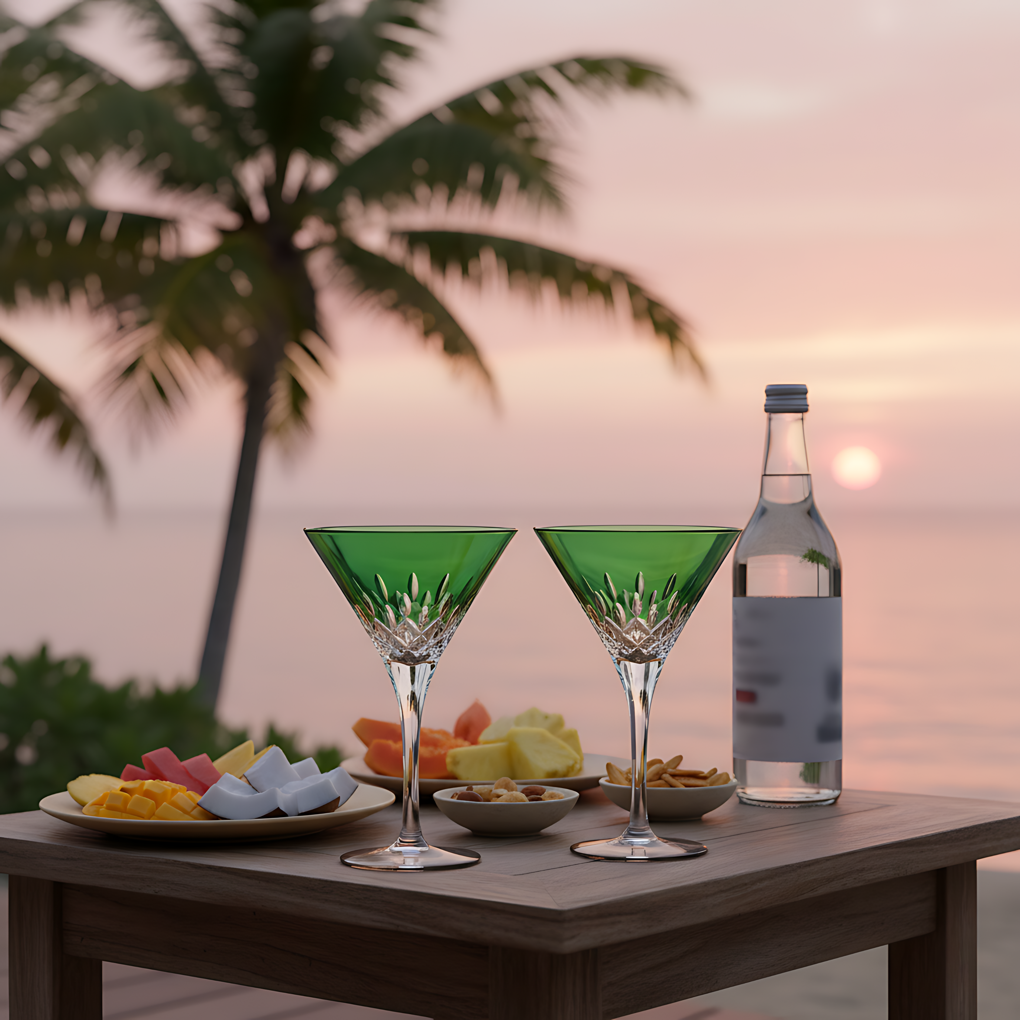 Aria Martini Glass - Set Of 2 - Margerie Crystal USA