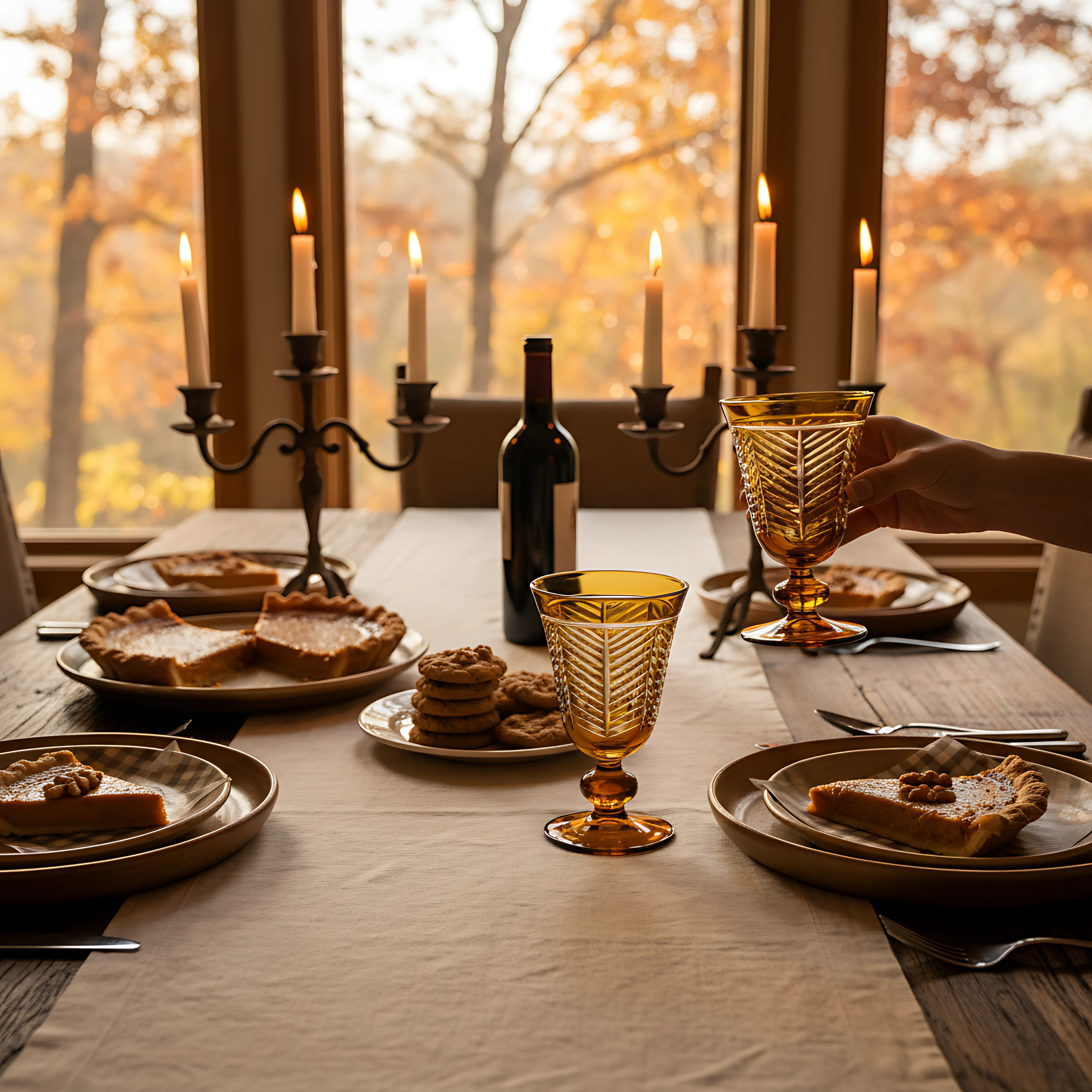 Lanza Cut Crystal Wine Goblet - Set Of 2 - Margerie Crystal USA