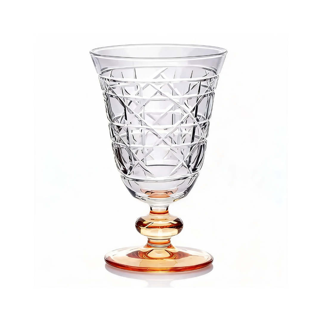 Copa de vino de cristal tallado híbrido Gloria