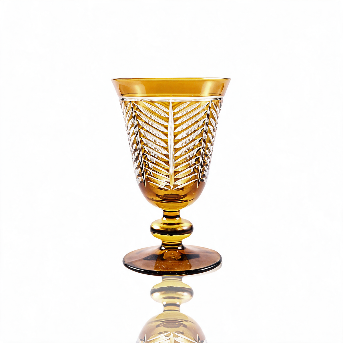 Verre à pied en cristallin taillé Lanza