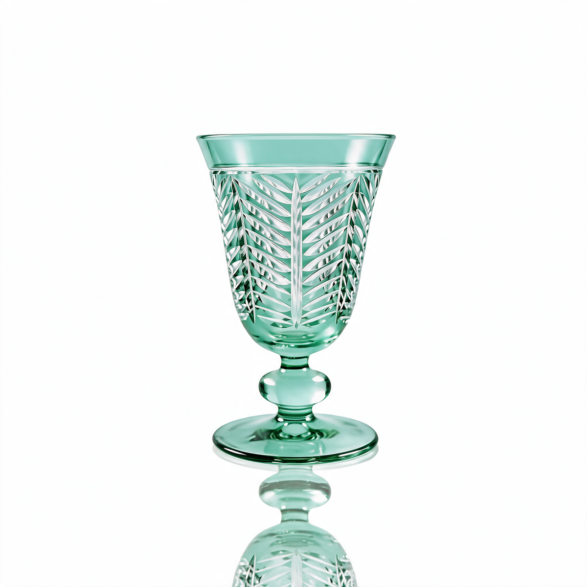 Verre à pied en cristallin taillé Lanza