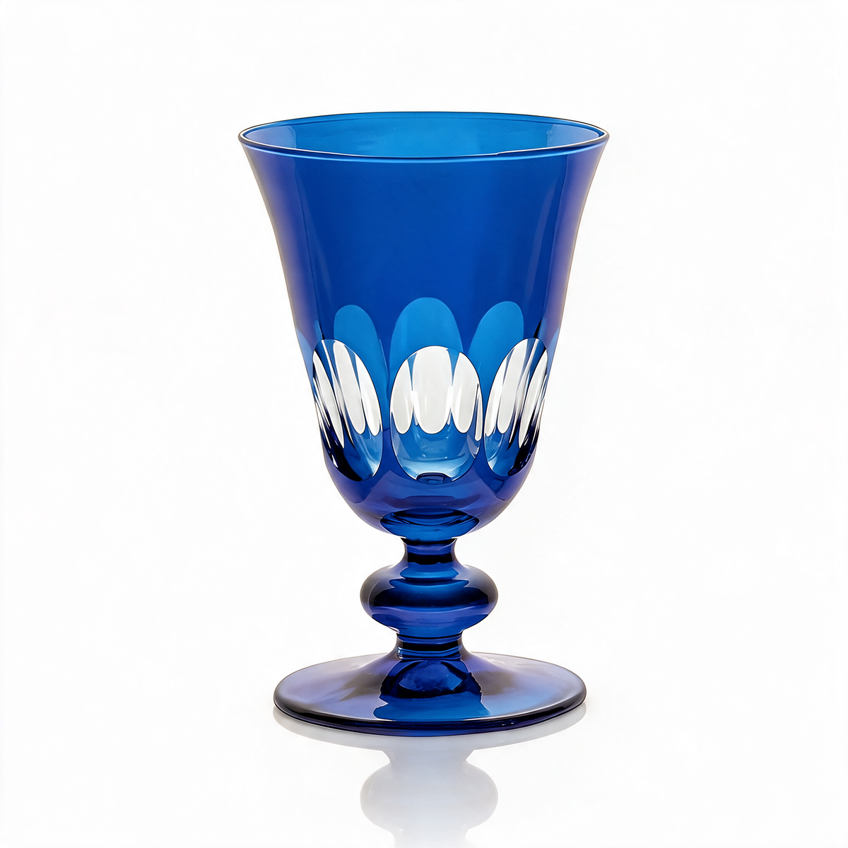 Verre à pied en cristallin taillé Nora
