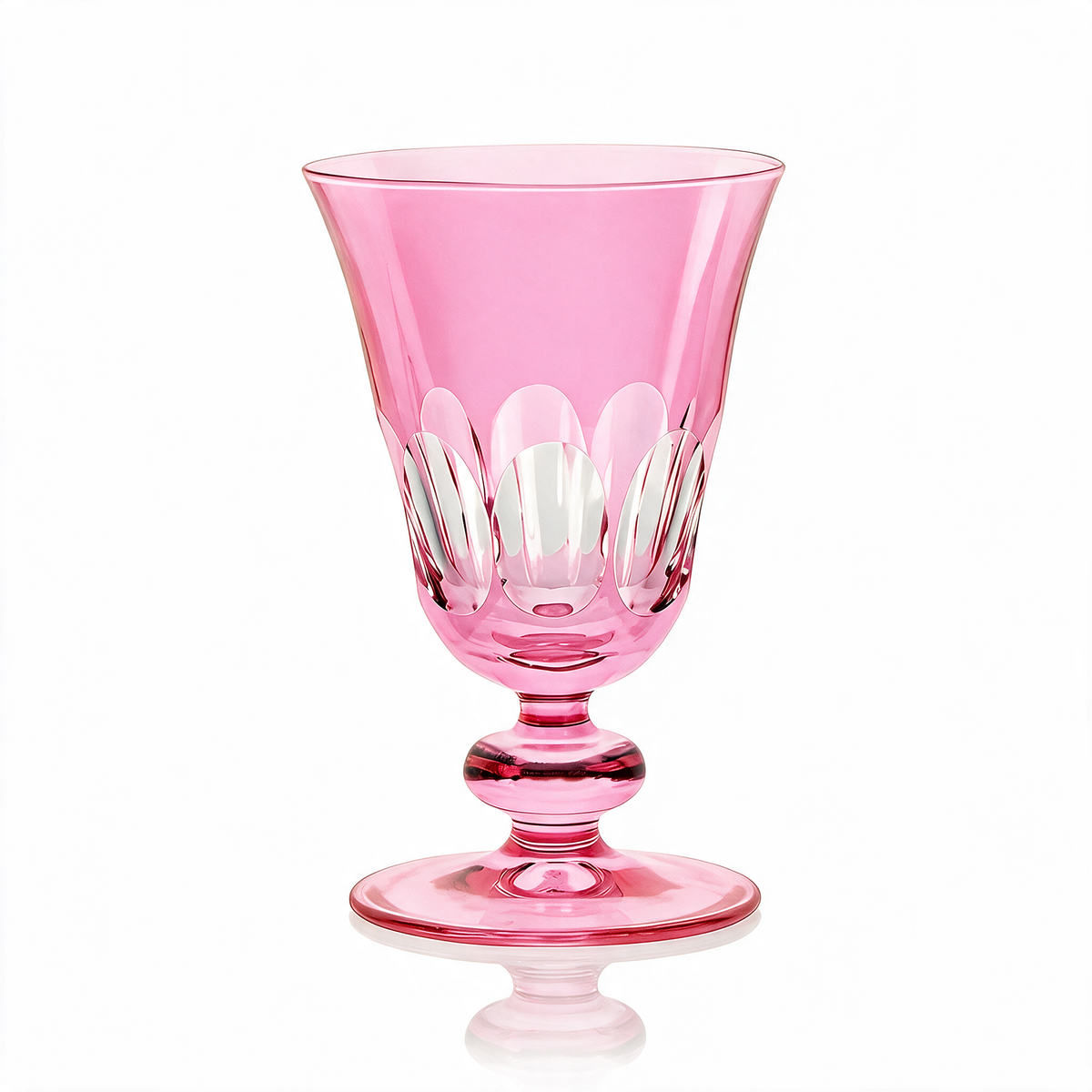 Verre à pied en cristallin taillé Nora