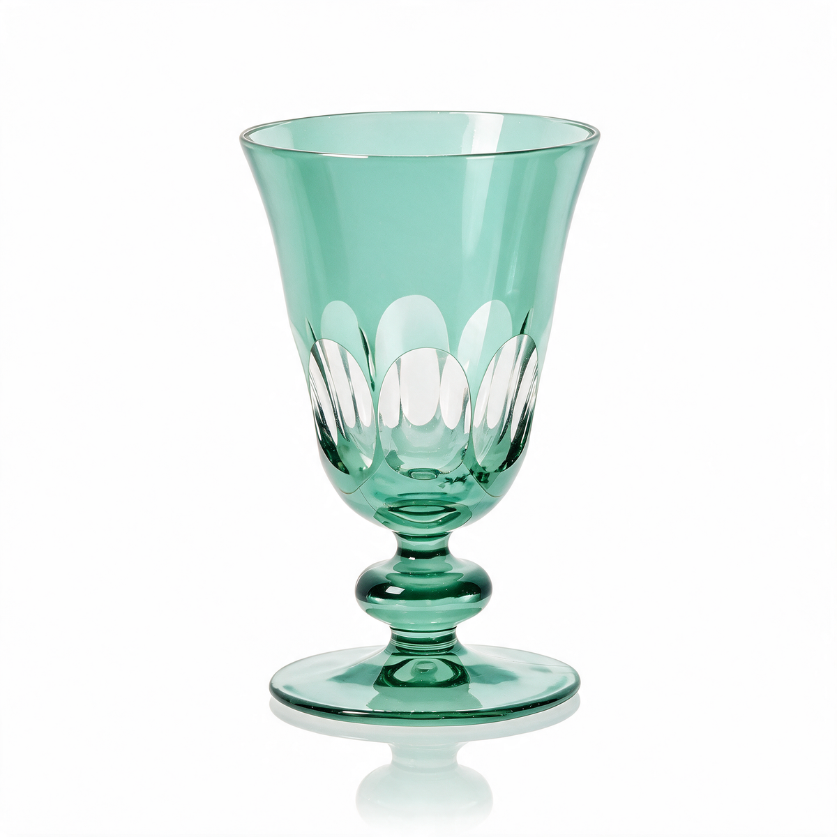 Verre à pied en cristallin taillé Nora