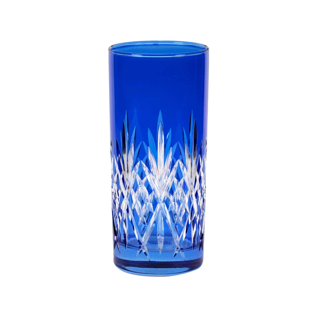 Linka Cut Crystal Highball Glasses - Set Of 2 - Margerie Crystal USA