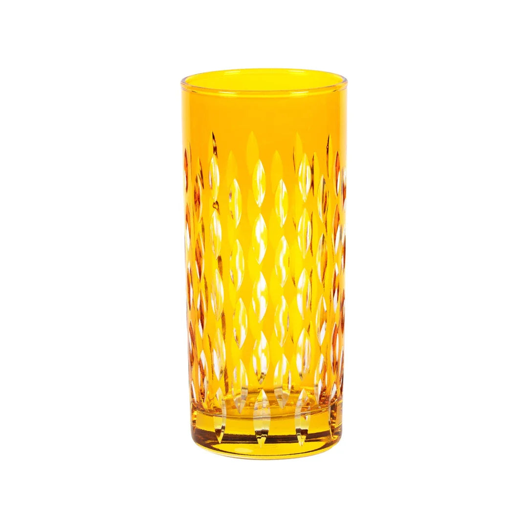 Royal Cut Crystal Highball Glasses - Set Of 2 - Margerie Crystal USA