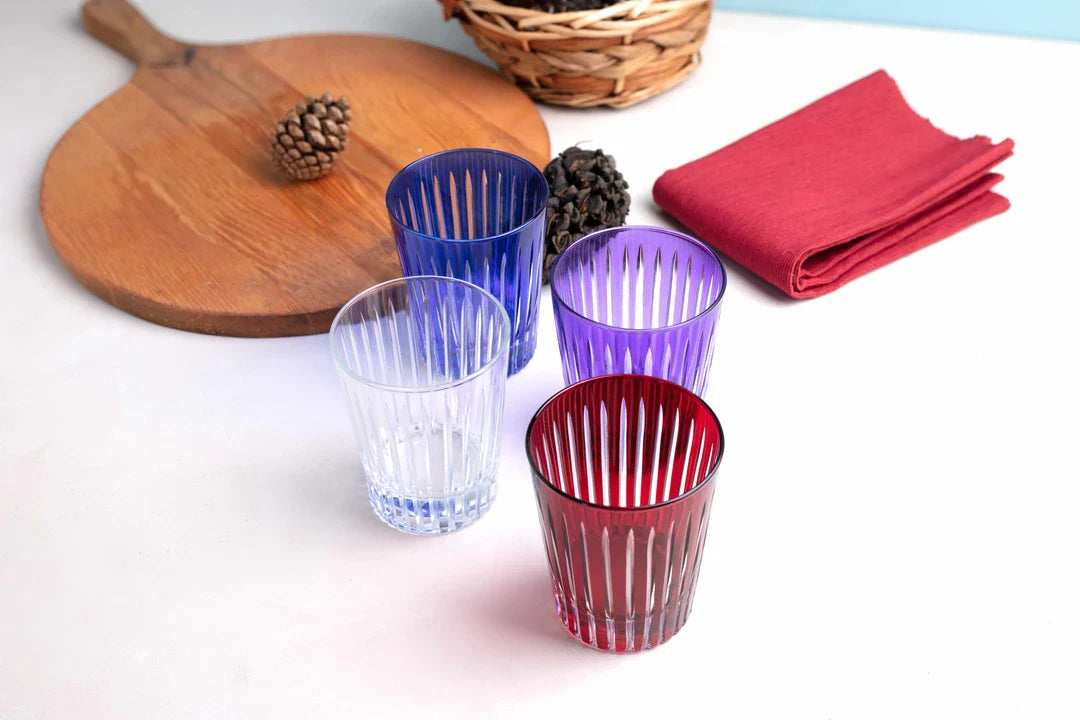 Stella Cut Crystal Tumblers - Set Of 2 - Margerie Crystal USA