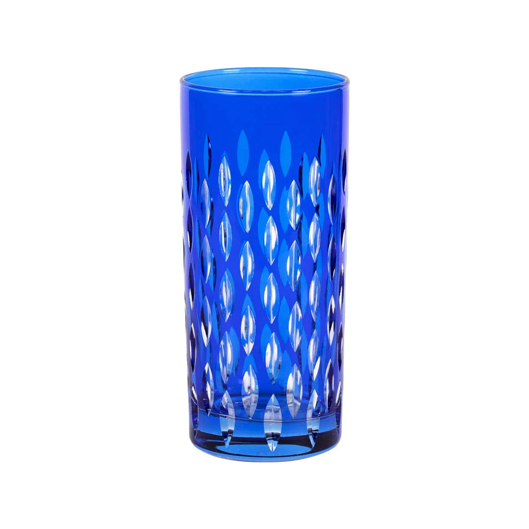 Royal Cut Crystal Highball Glasses - Set Of 2 - Margerie Crystal USA