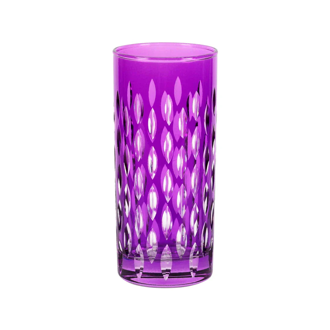 Royal Cut Crystal Highball Glasses - Set Of 2 - Margerie Crystal USA