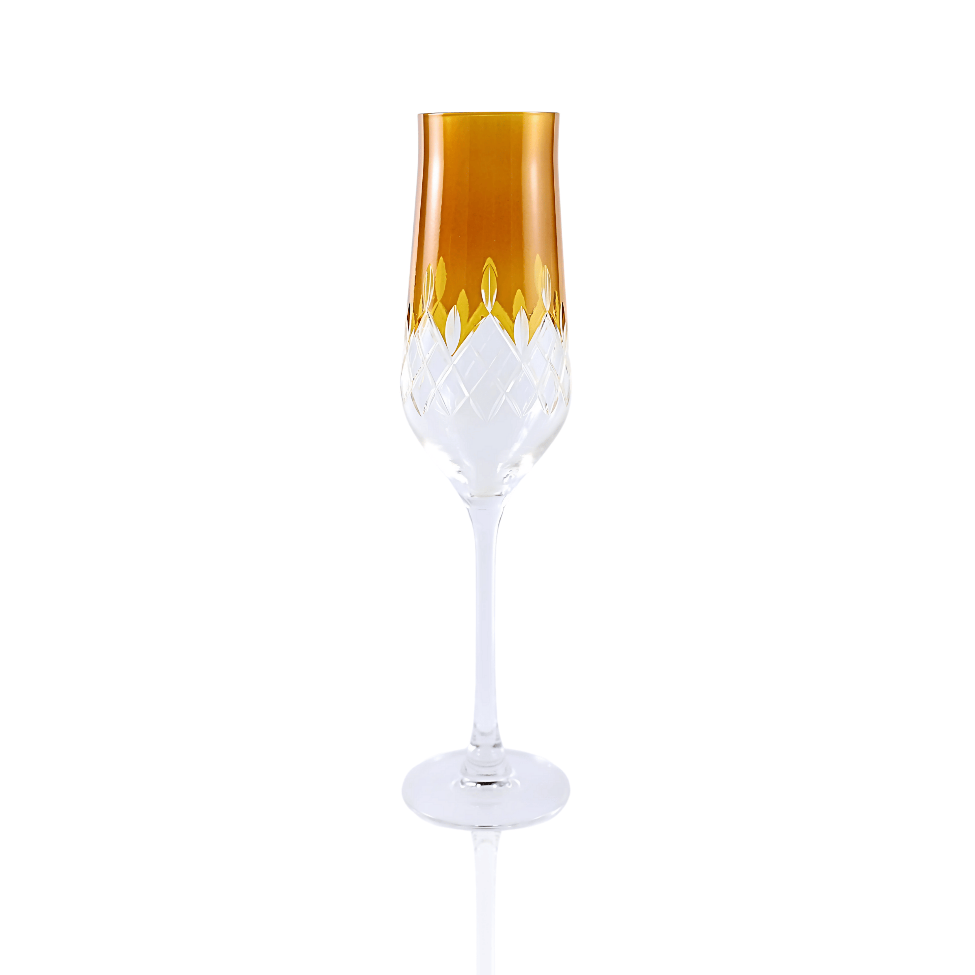 Aria Champagne Flute - Set Of 2 - Margerie Crystal USA