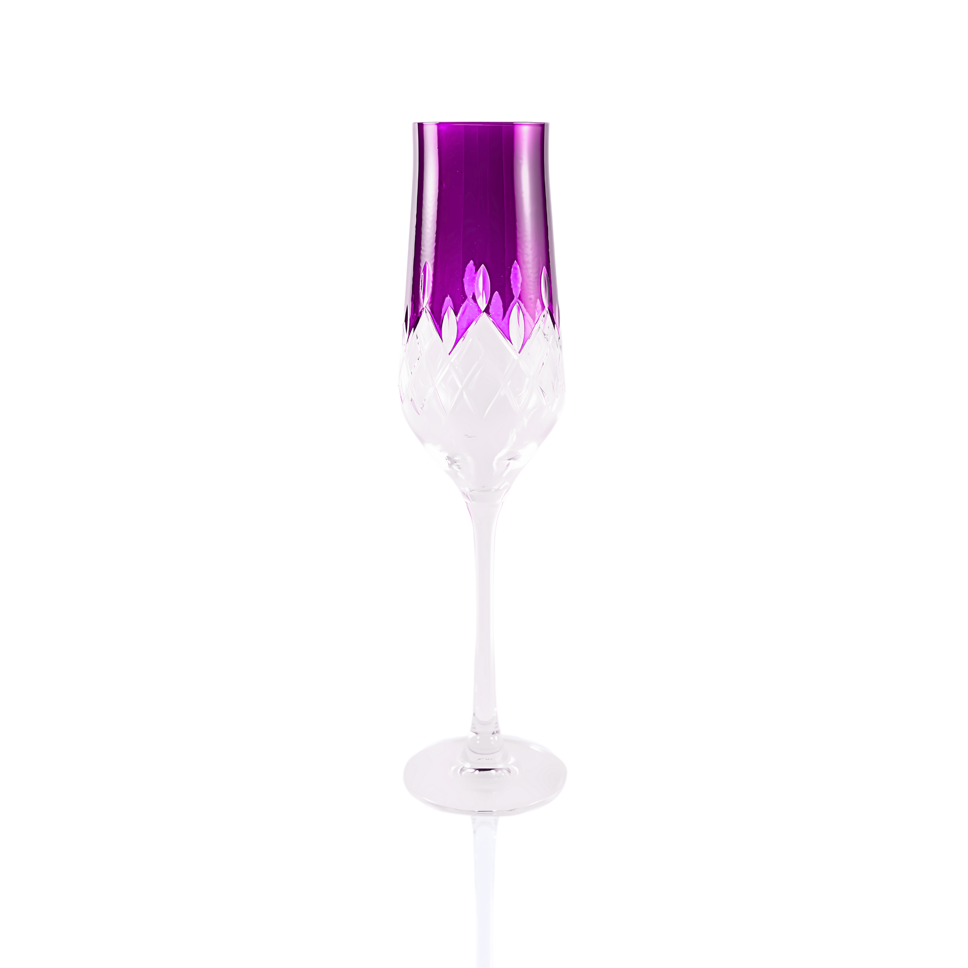 Aria Champagne Flute - Set Of 2 - Margerie Crystal USA