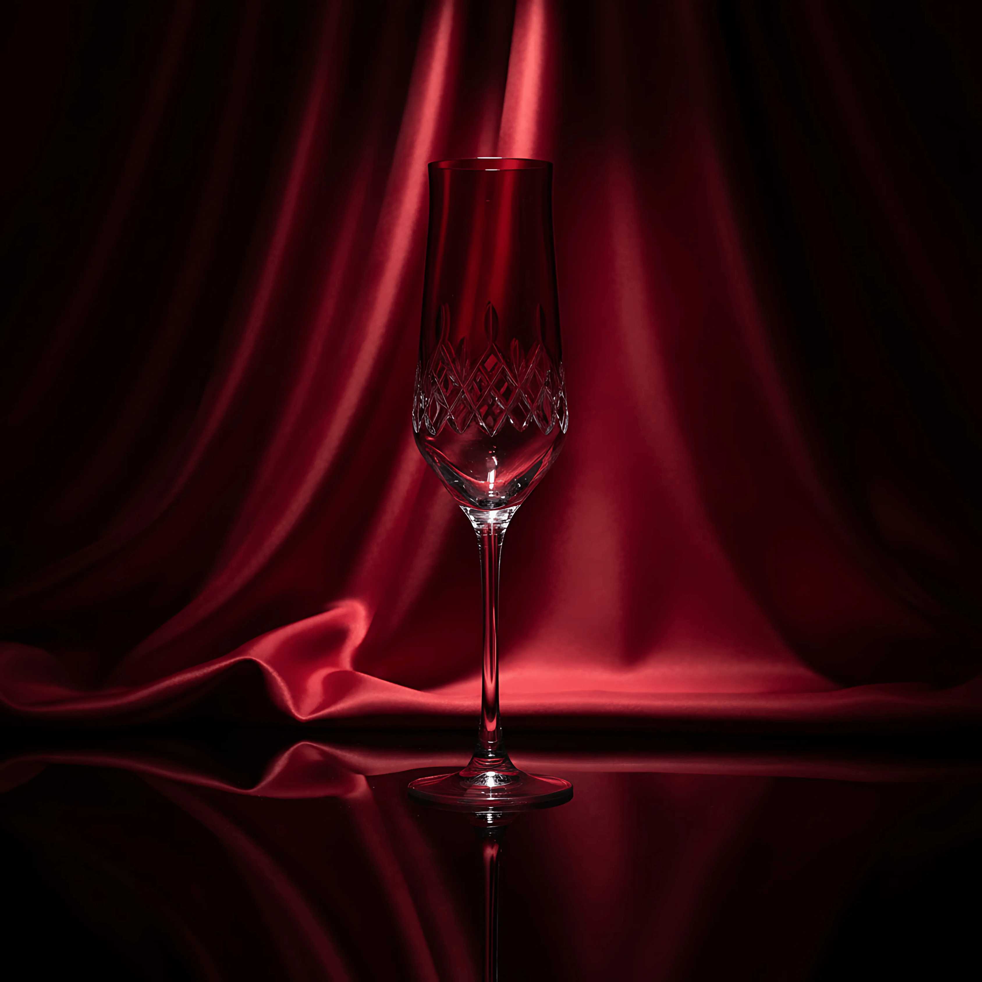 Aria Champagne Flute - Set Of 2 - Margerie Crystal USA