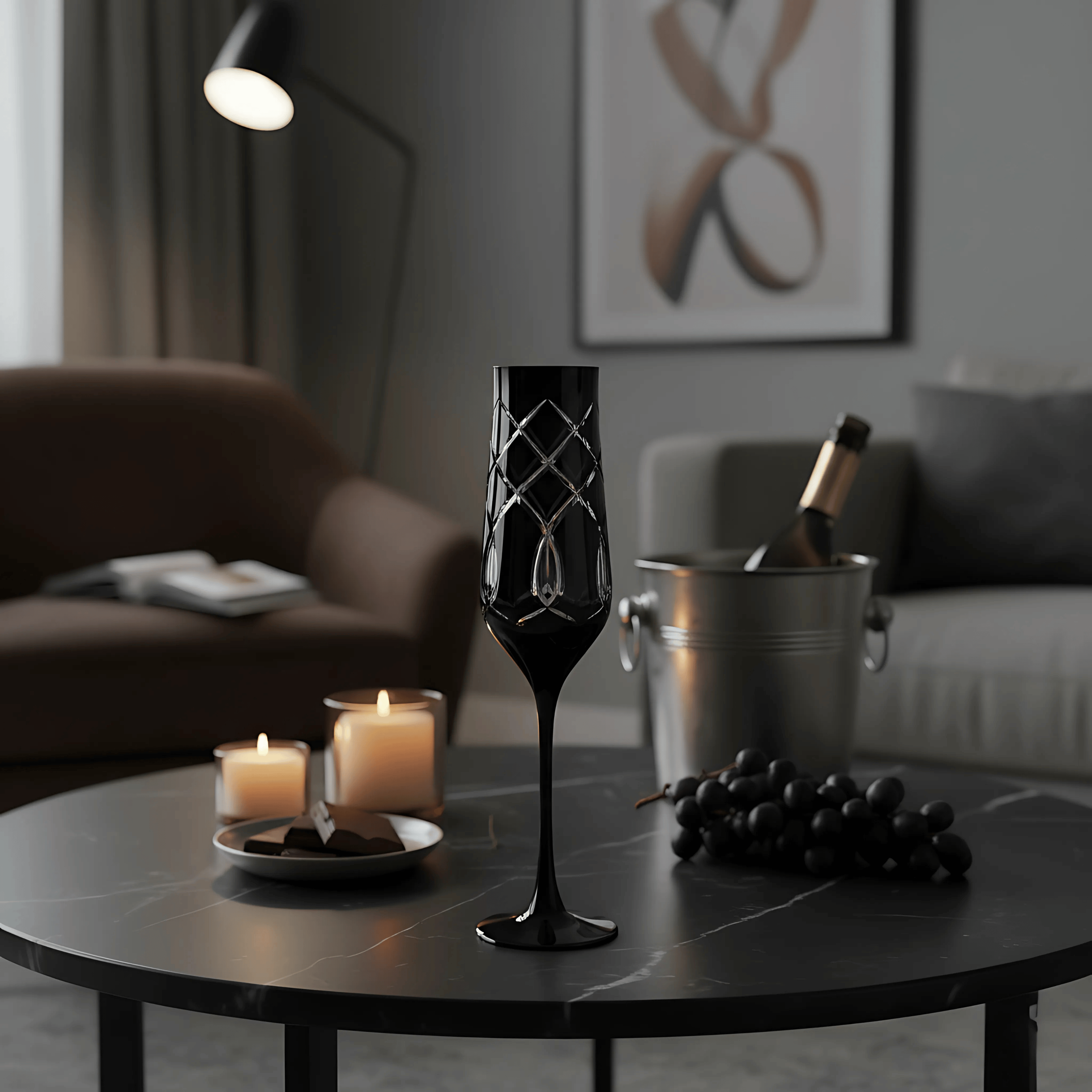 Heritage Champagne Flute - Set Of 2 - Margerie Crystal USA