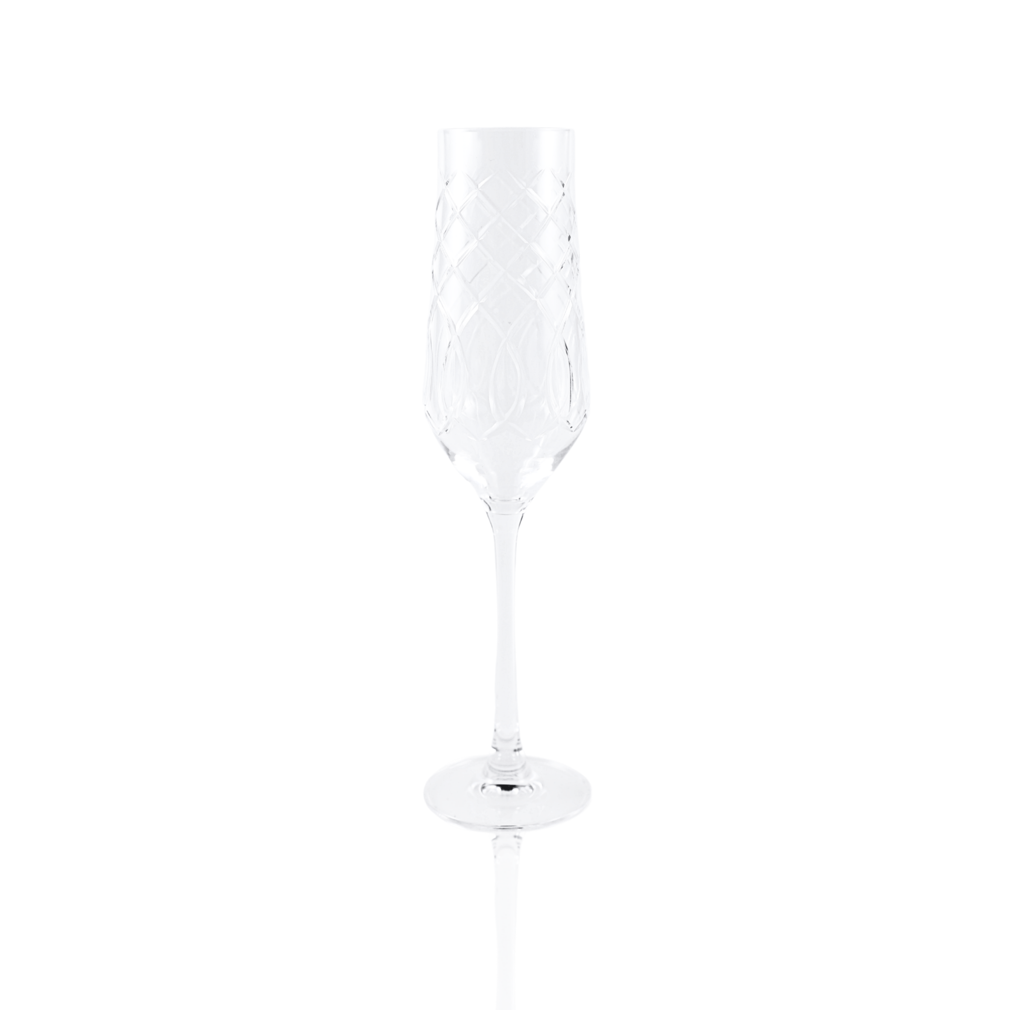 Heritage Champagne Flute - Set Of 2 - Margerie Crystal USA