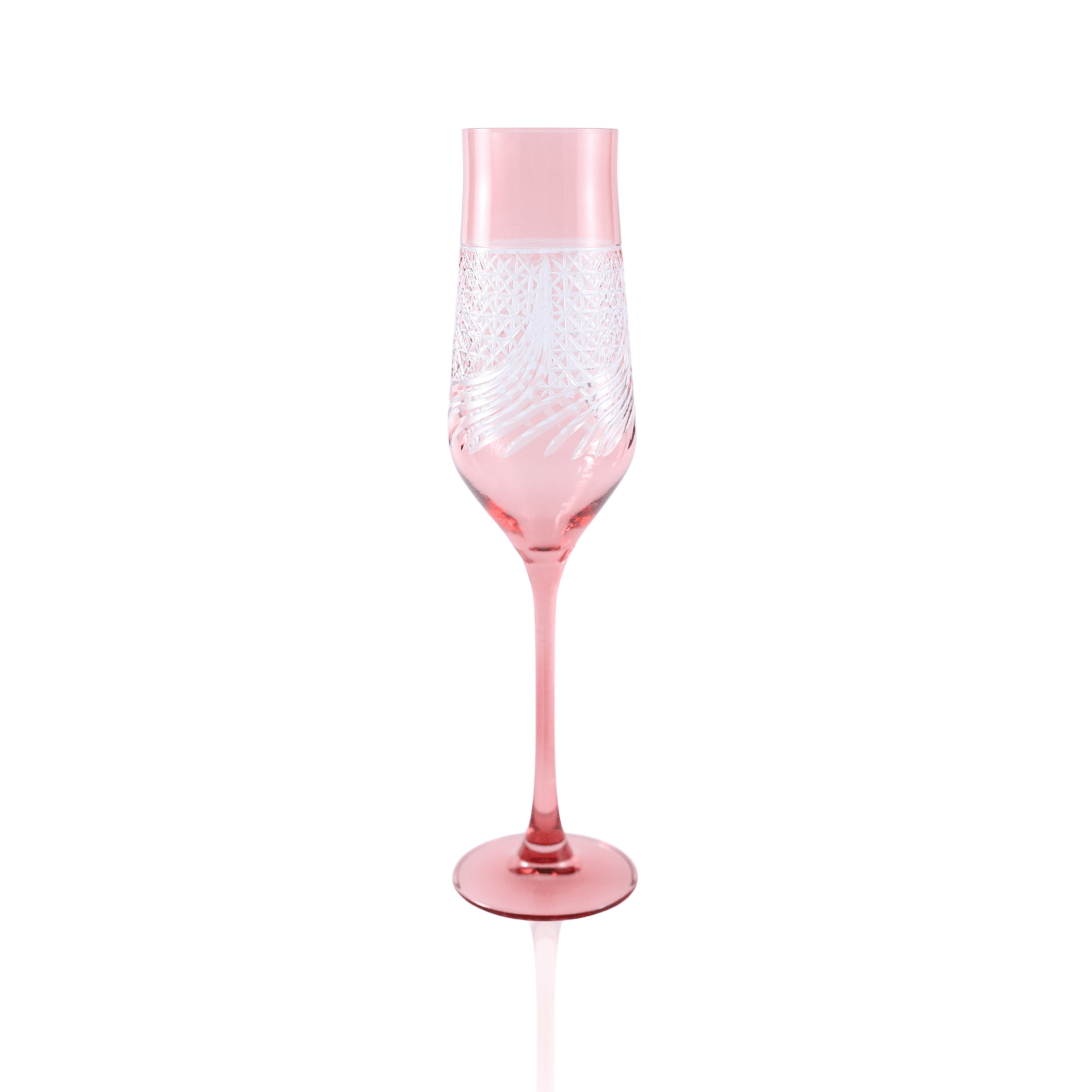 Aurora Champagne Flute - Set Of 2 - Margerie Crystal USA