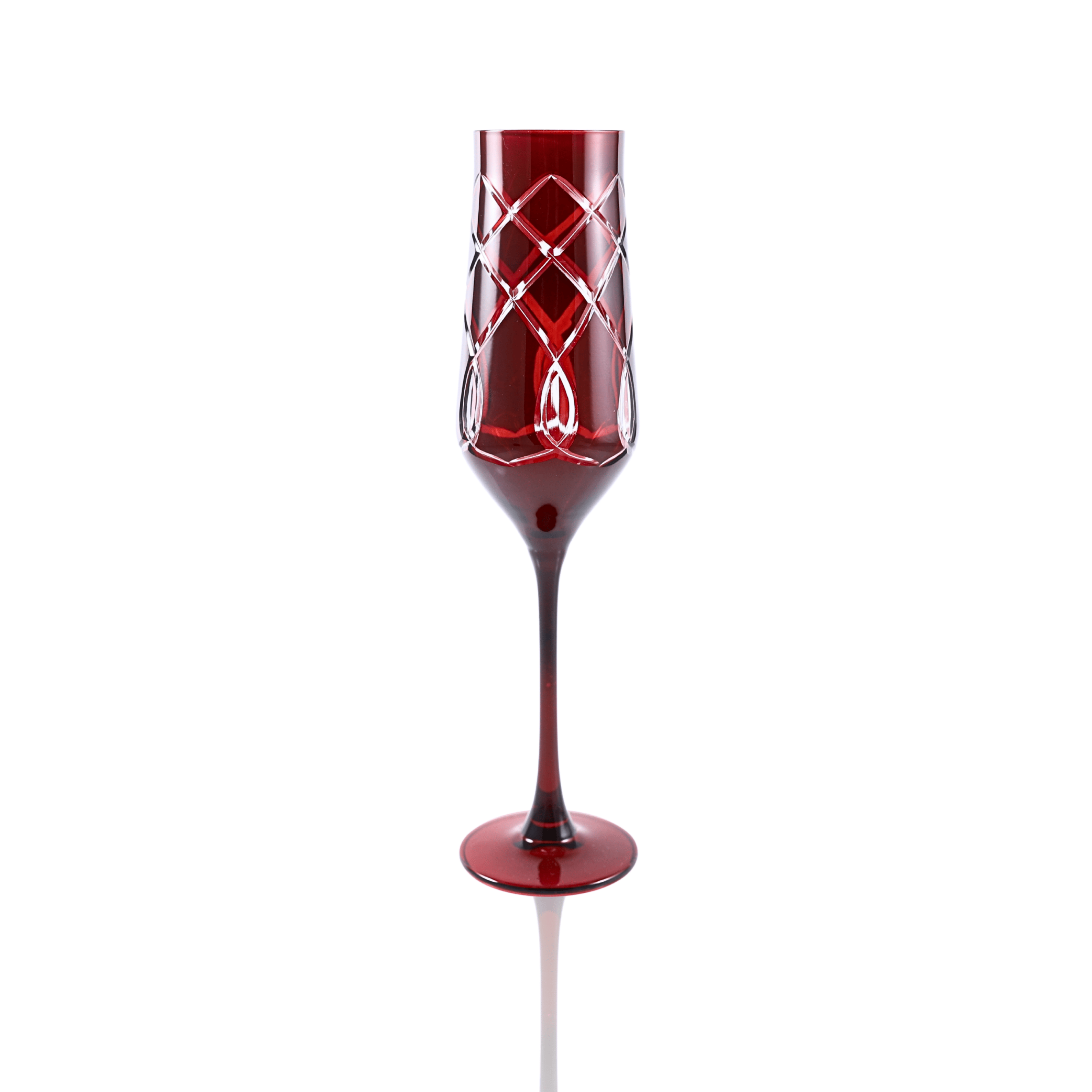 Heritage Champagne Flute - Set Of 2 - Margerie Crystal USA